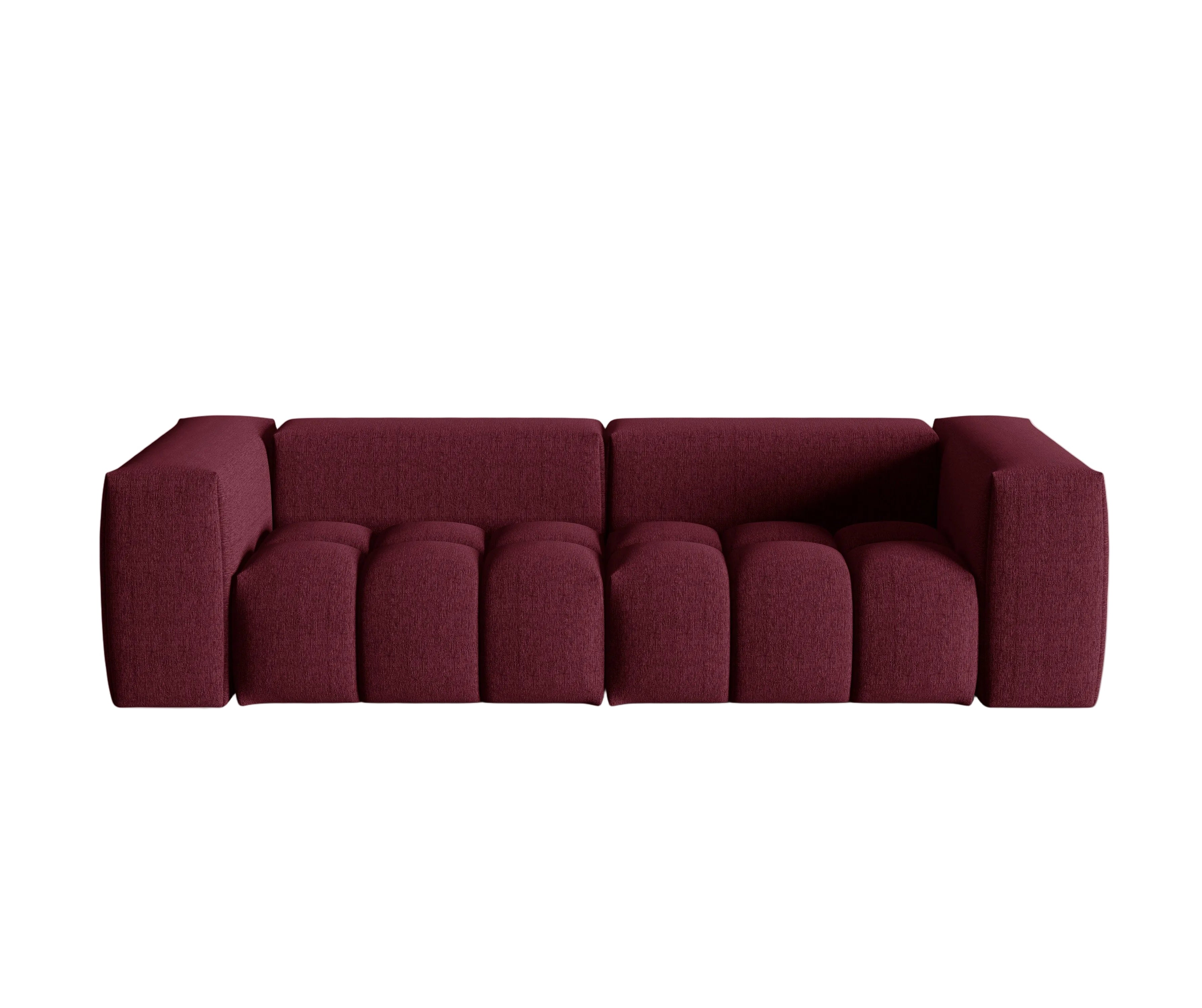 Sofa for 3 VERONA Burgundy