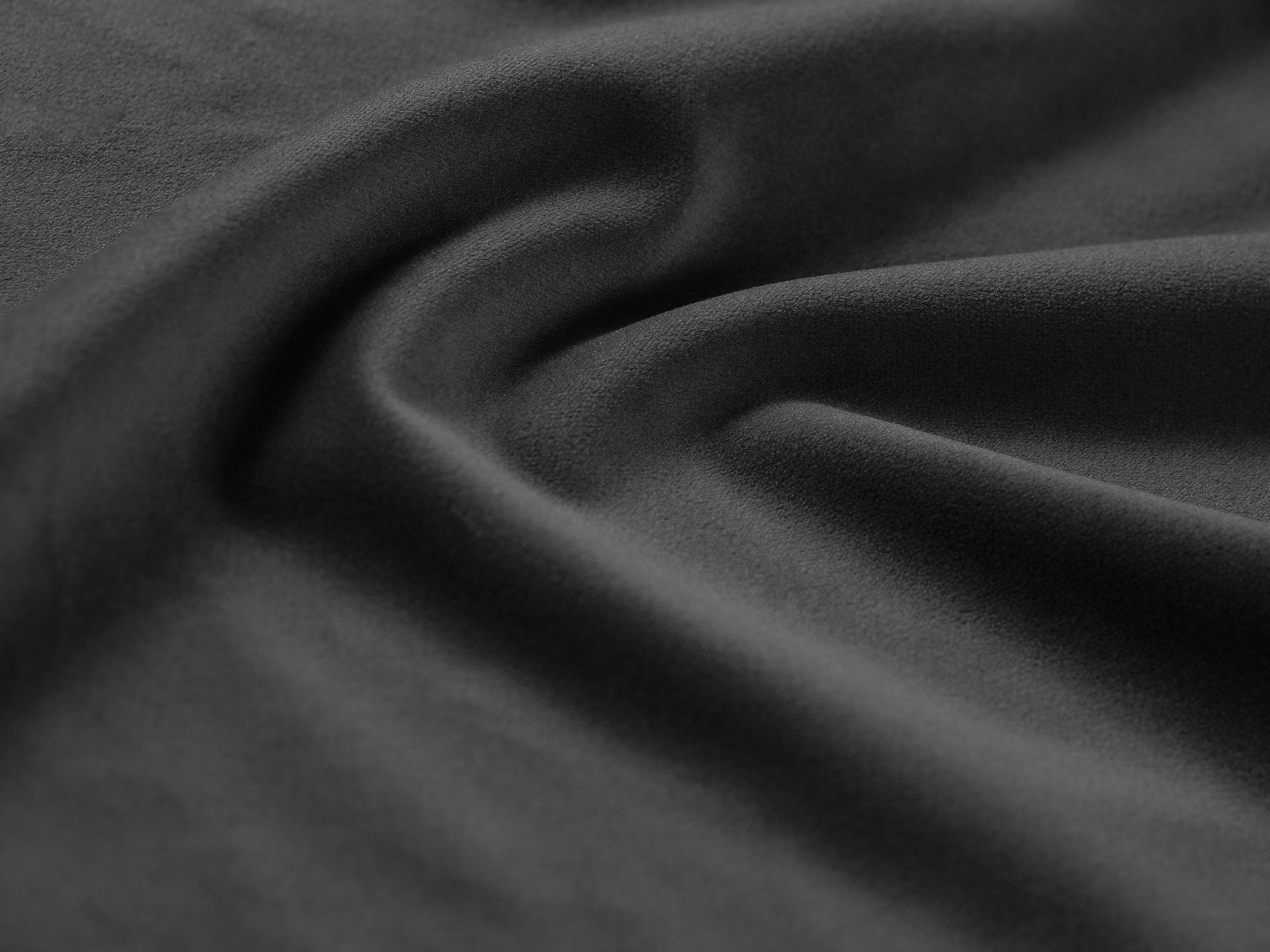 Sofa aksamitna 3-osobowa CHICAGO ciemnoszary do salonu – Cosmopolitan Design