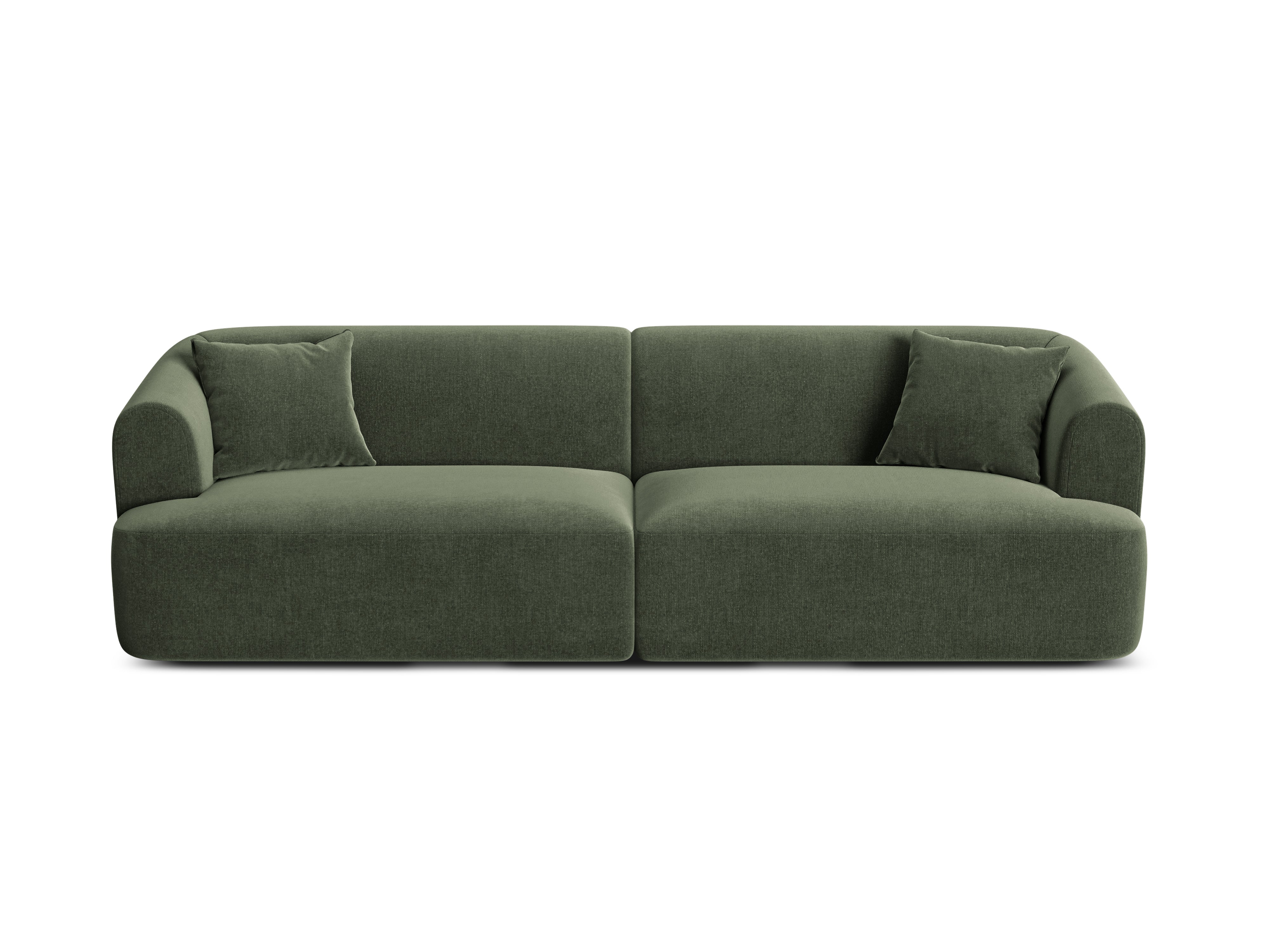 Velvet sofa for 4 people CAMPI green