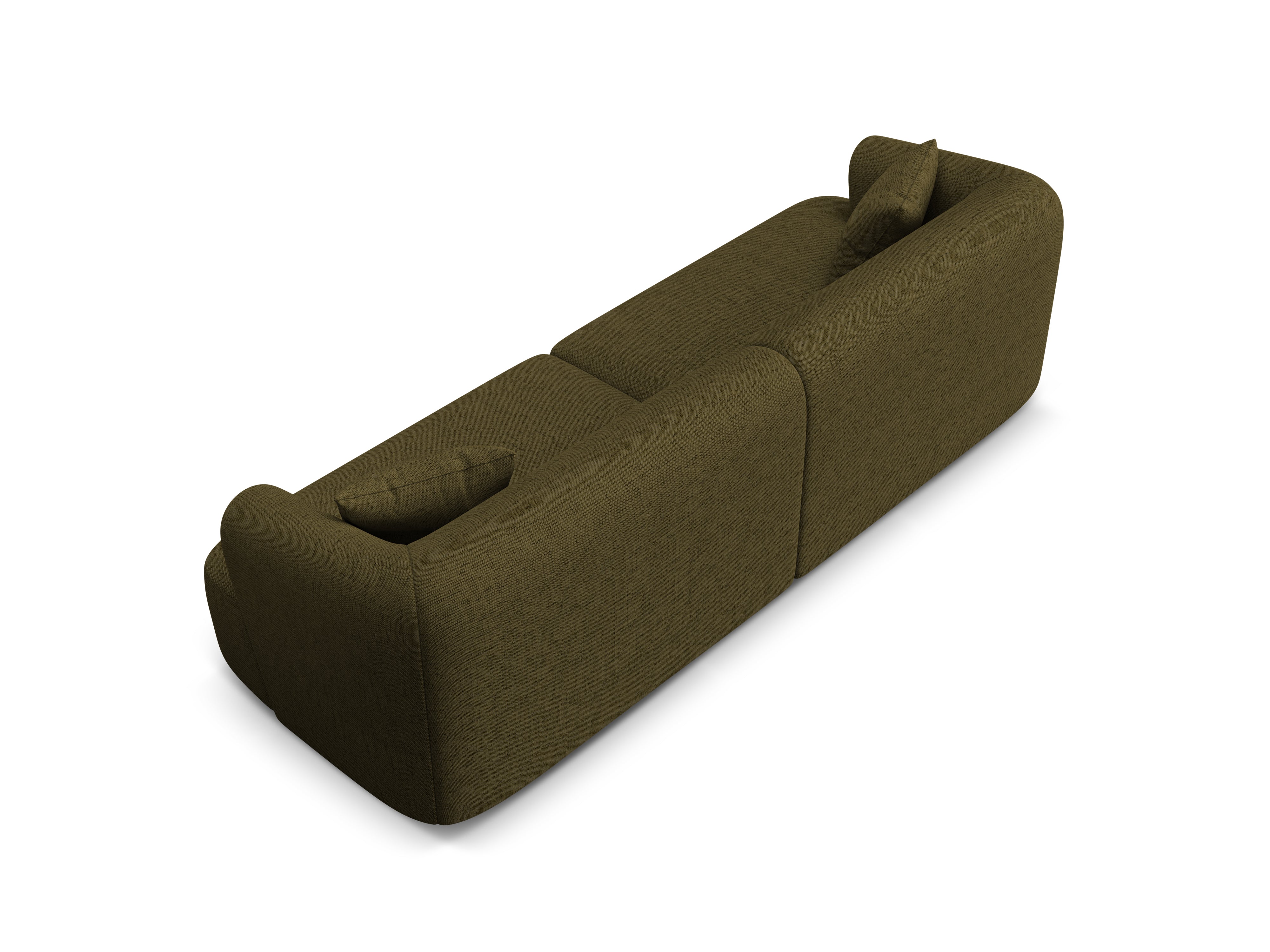 4-seater CAMPI sofa green chenille