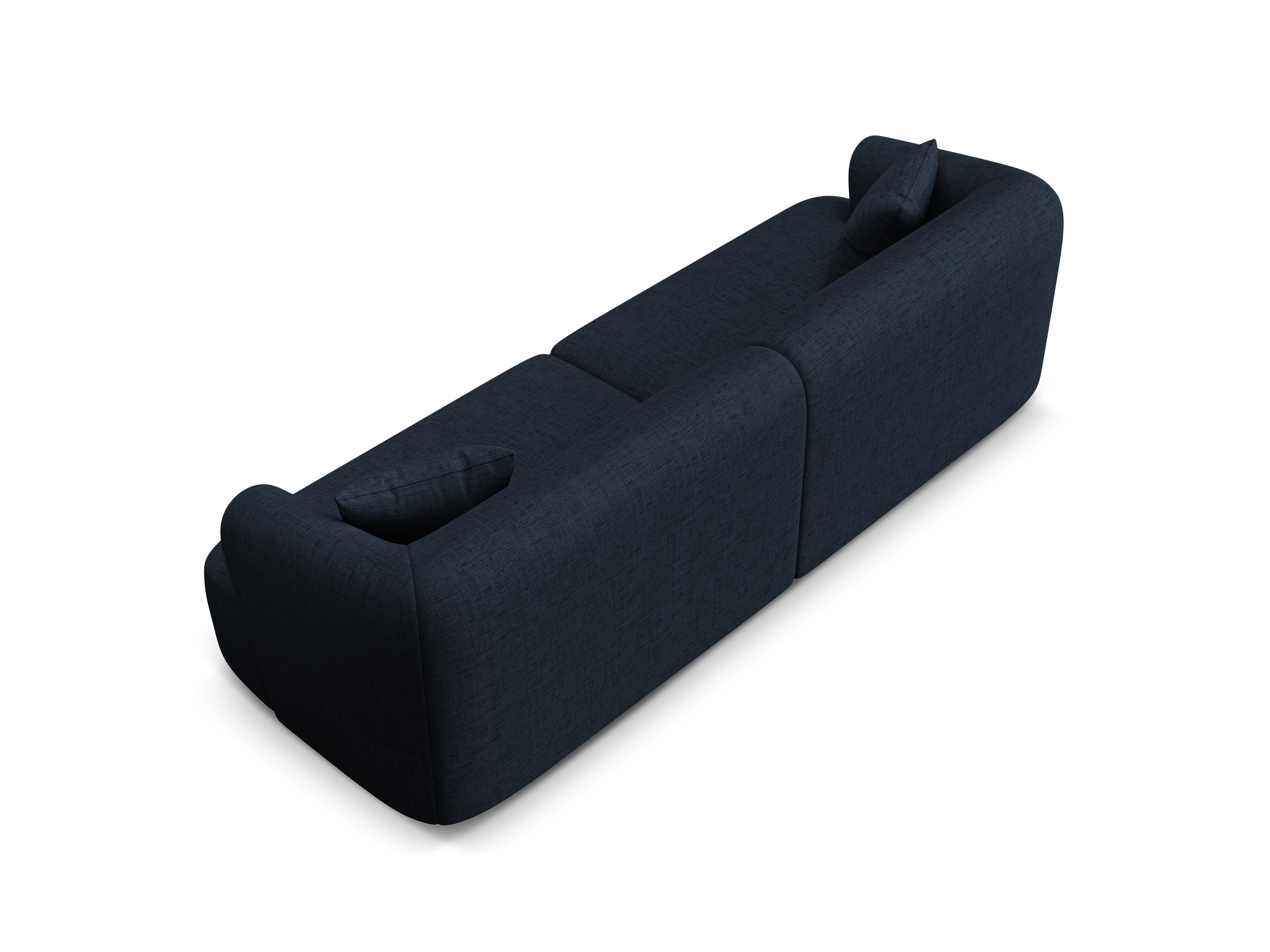 4-seater CAMPI sofa blue chenille