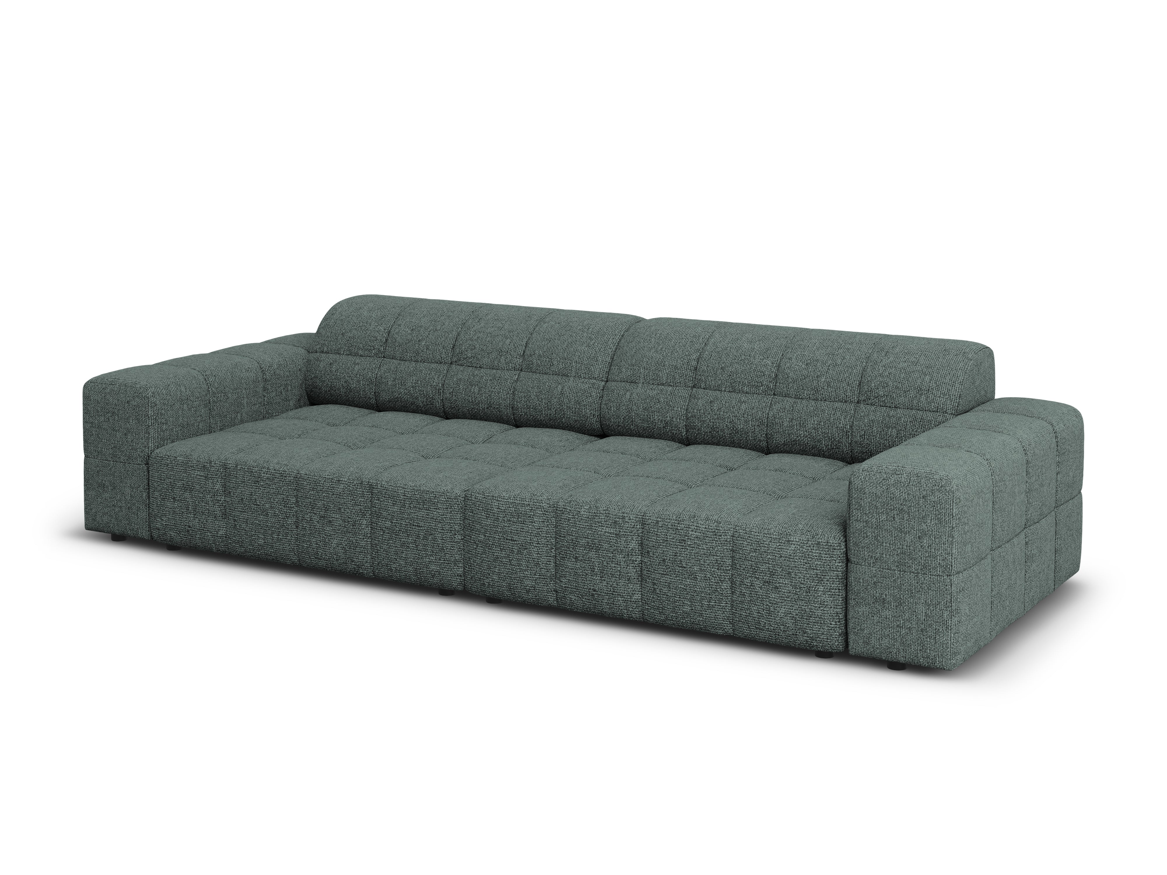 Sofa 4-osobowa CHICAGO petrol szenil do salonu – Cosmopolitan Design