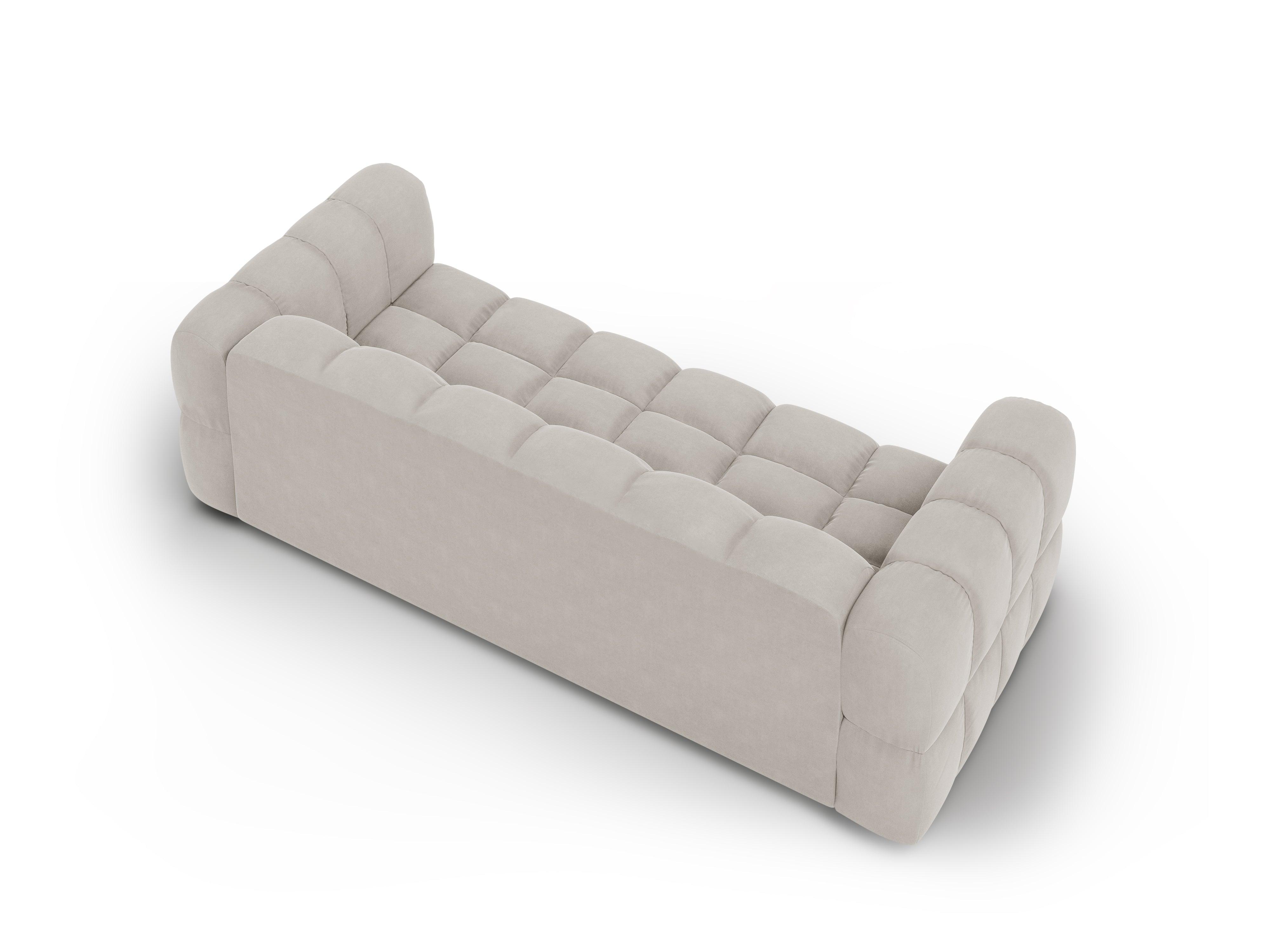 Sofa aksamitna 4-osobowa SKY kość słoniowa Cosmopolitan Design    Eye on Design