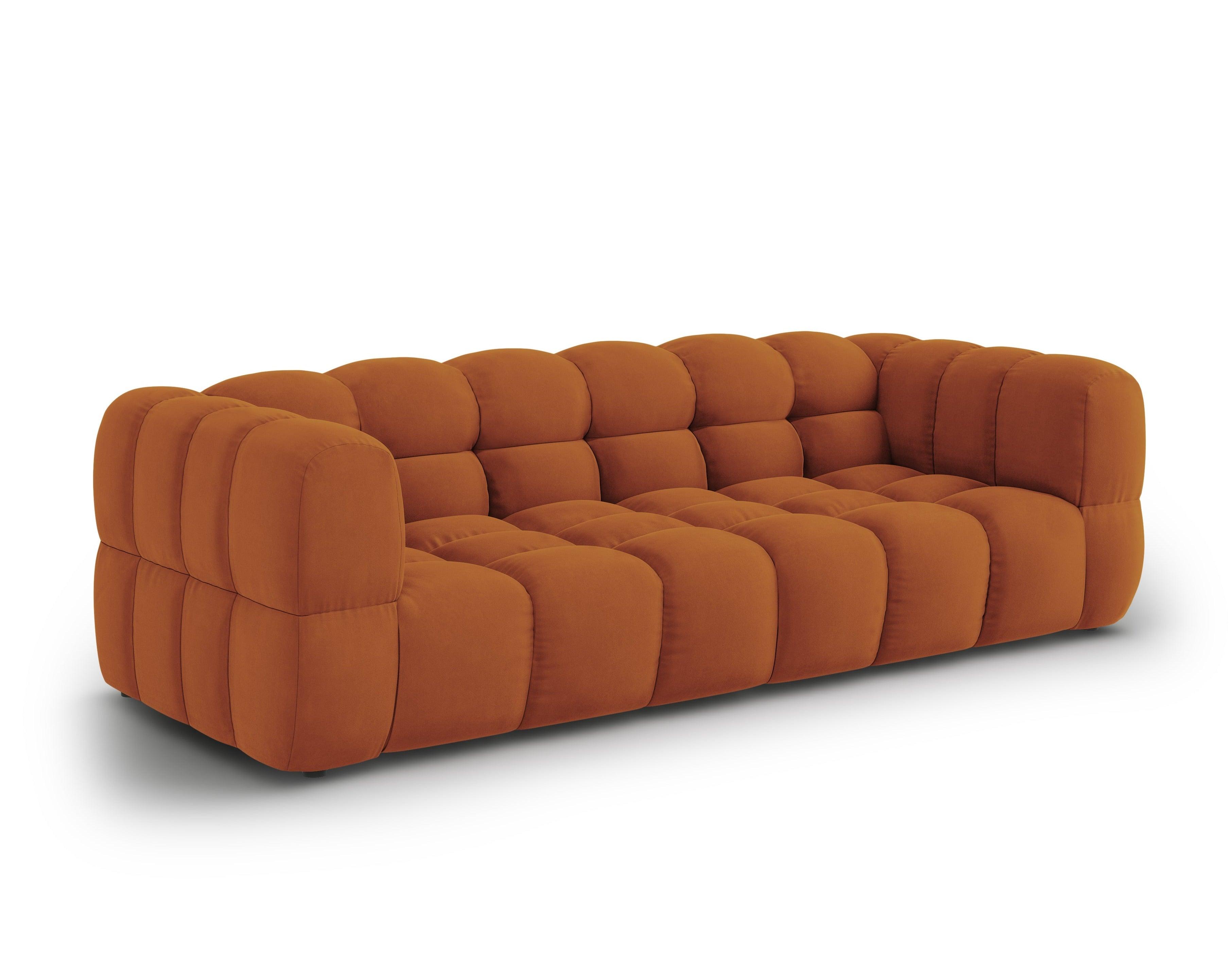 Sofa aksamitna 4-osobowa SKY terracotta Cosmopolitan Design    Eye on Design