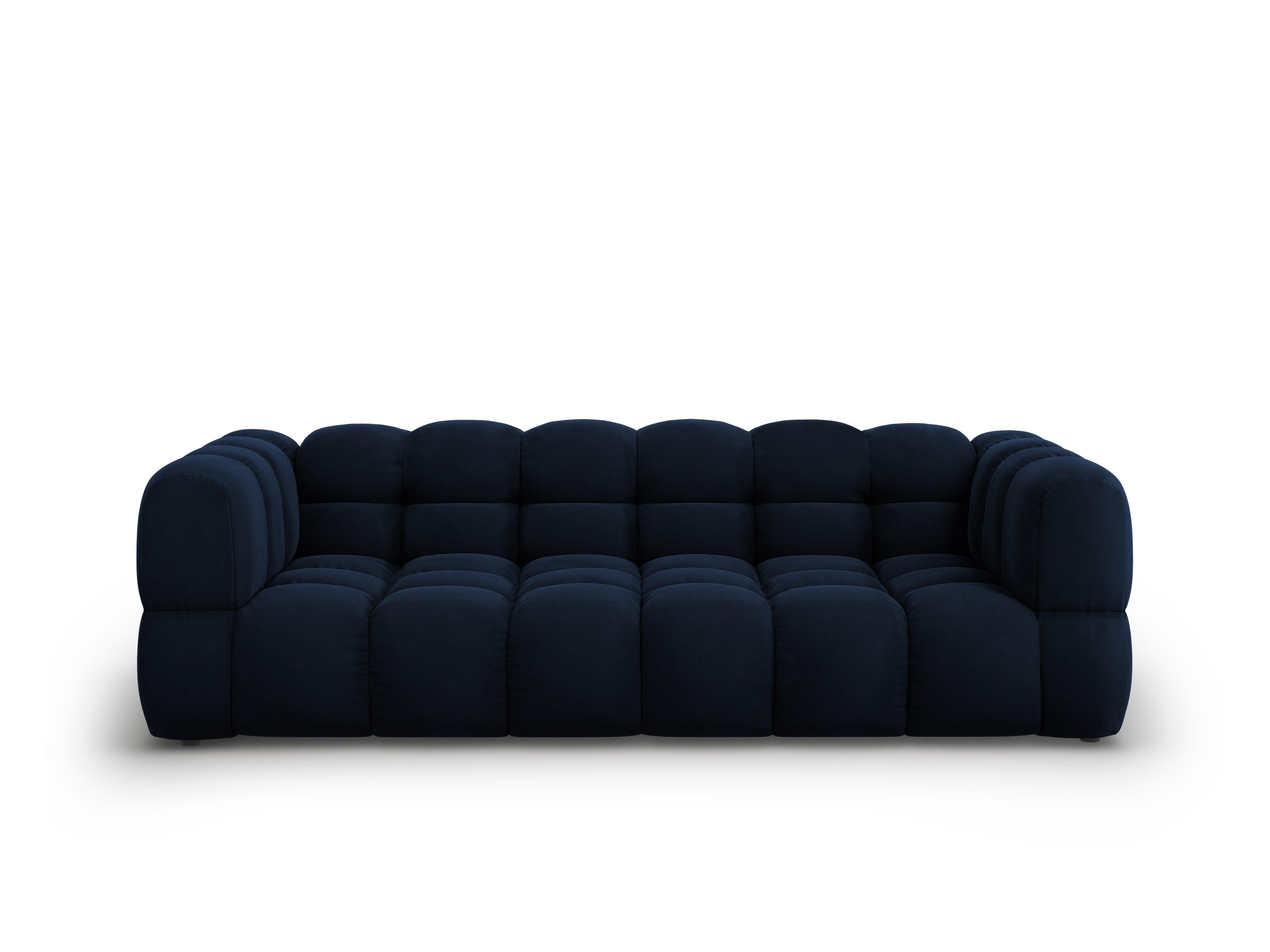 Sofa aksamitna 4-osobowa SKY granat królewski Cosmopolitan Design    Eye on Design