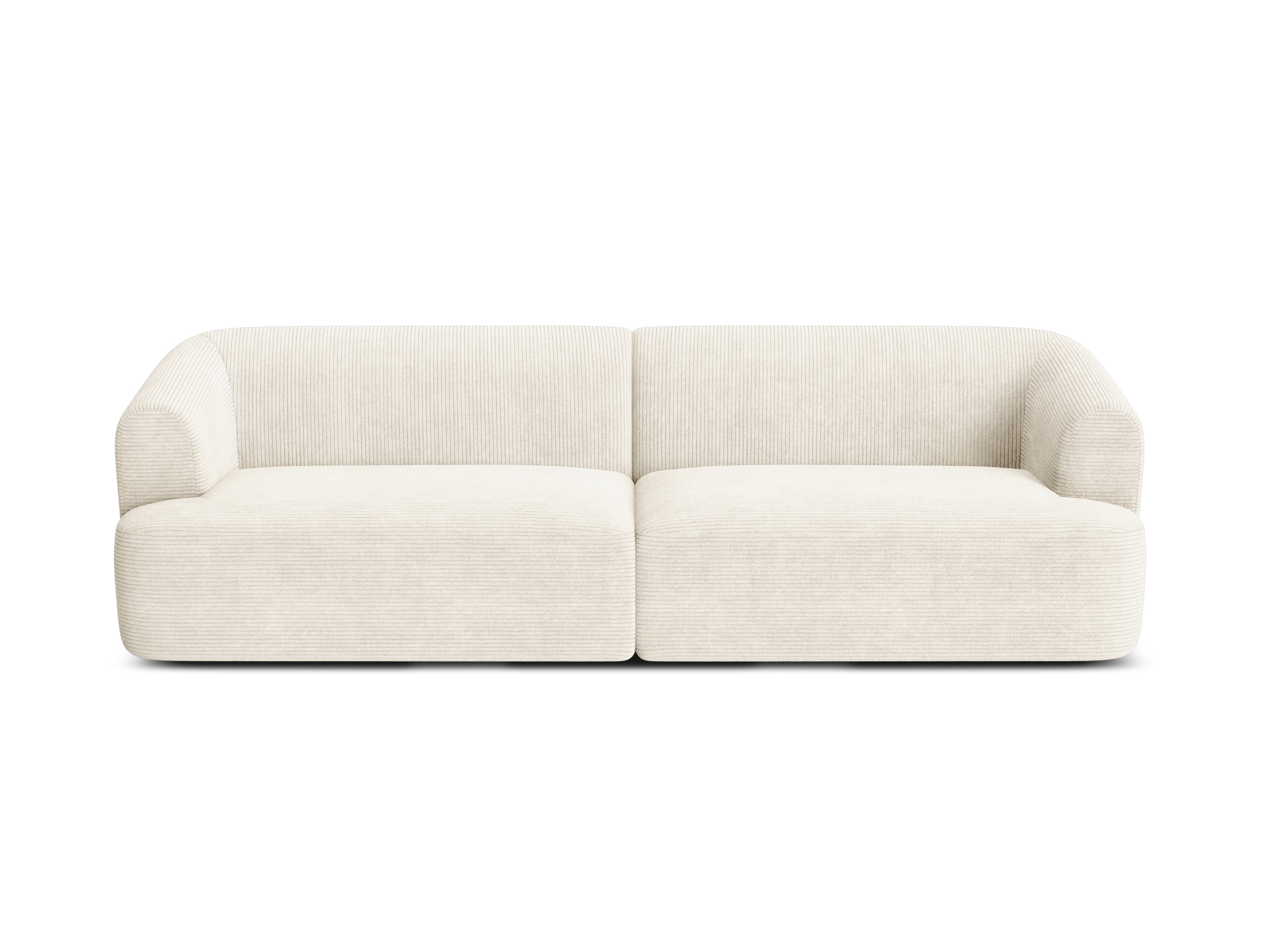 4-seater CAMPI cream corduroy sofa