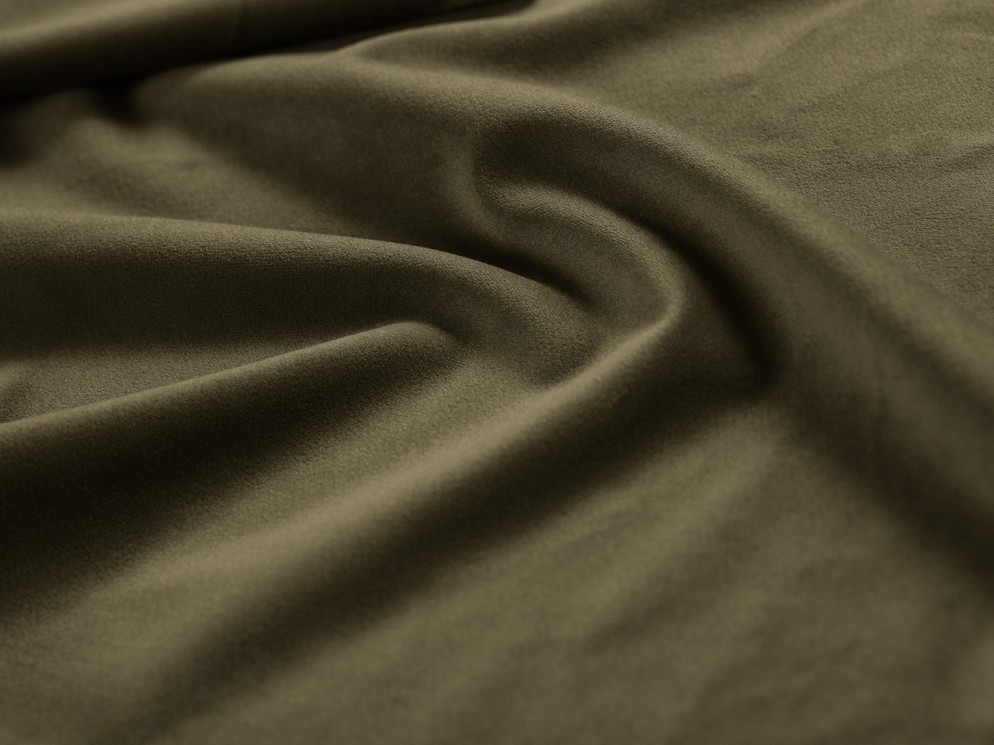Velvet bed CAMPI green