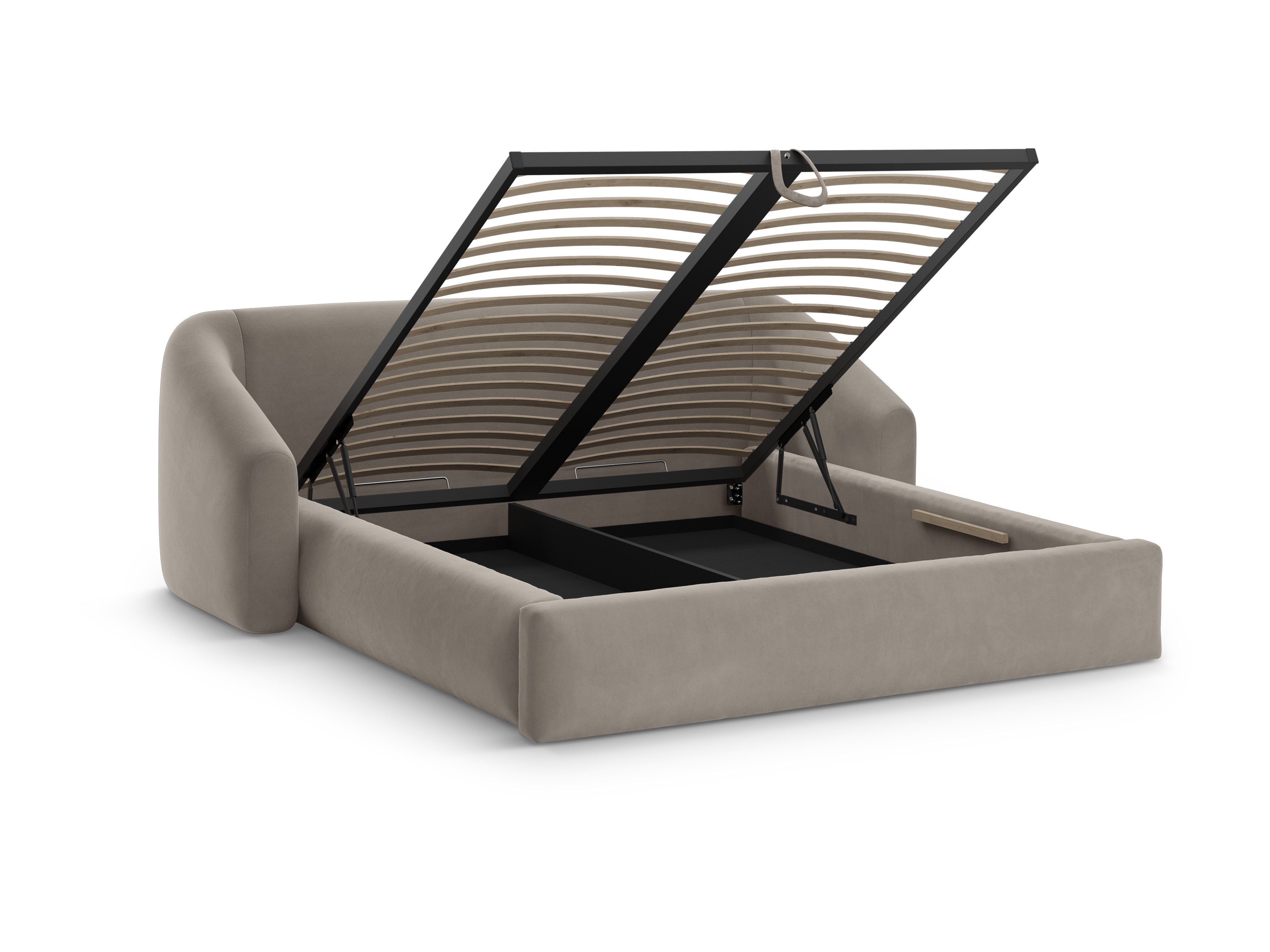Samtbett CAMPI cappuccino