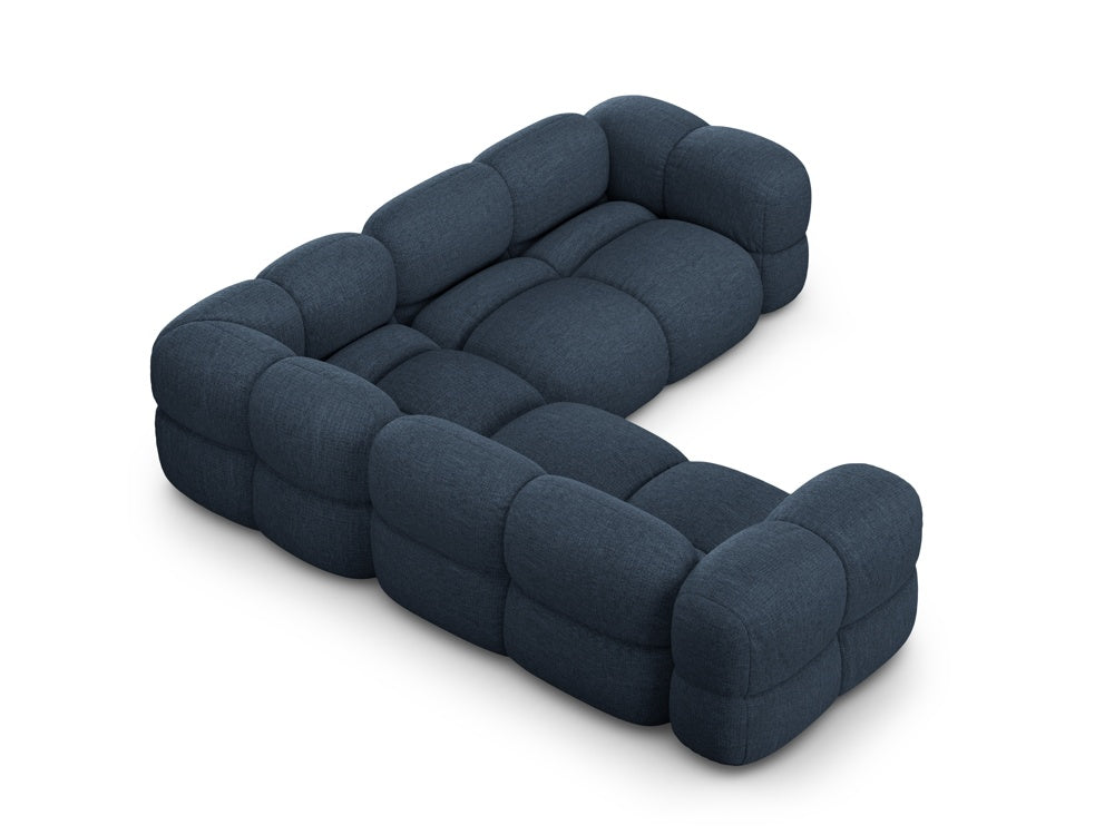 Symmetrische Eckcouch LORETTO blau