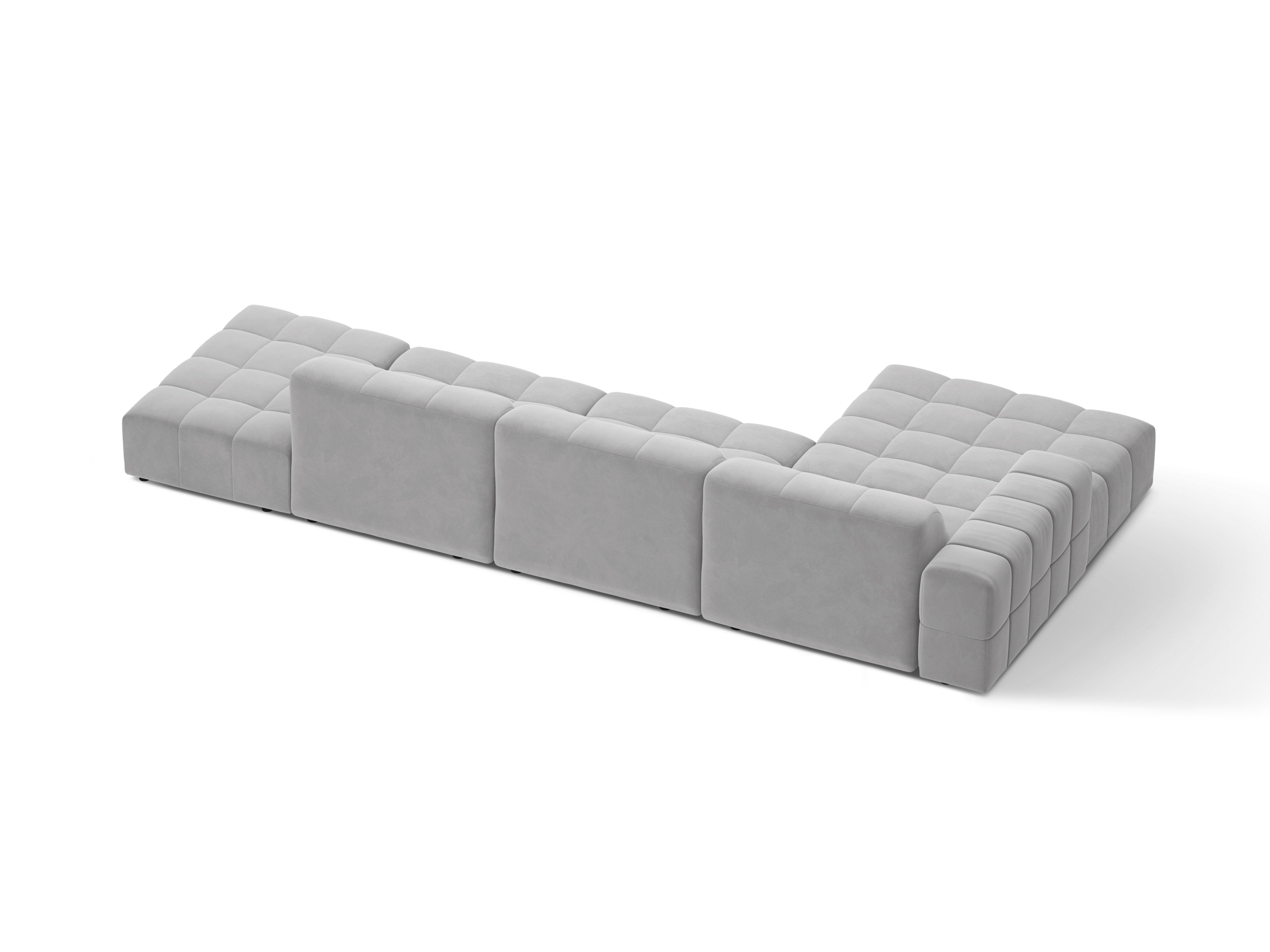 Left-handed left-handed corner 5-person chicago light gray