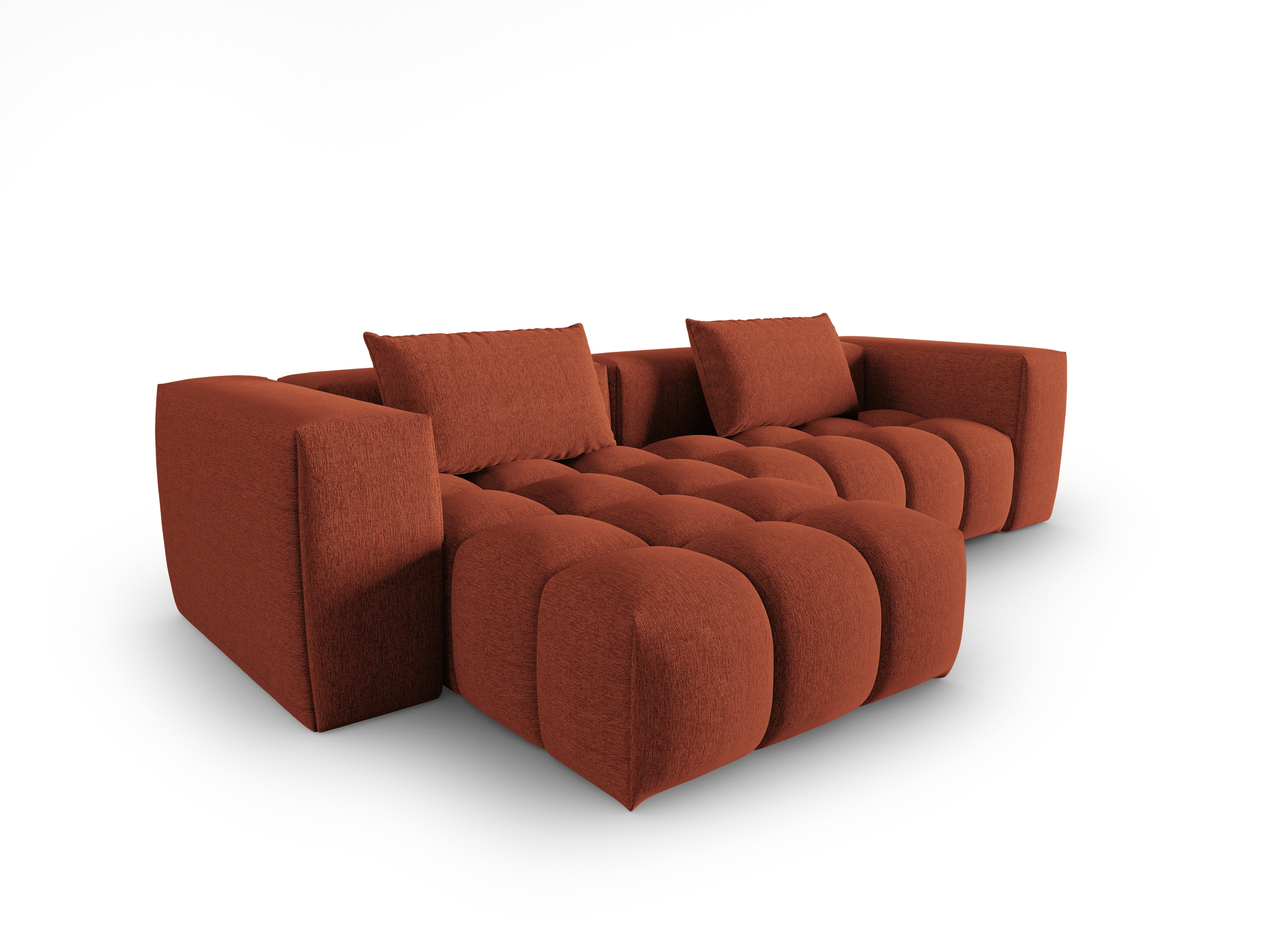 Corner Sofa for 3 People Left Side VERONA Coral