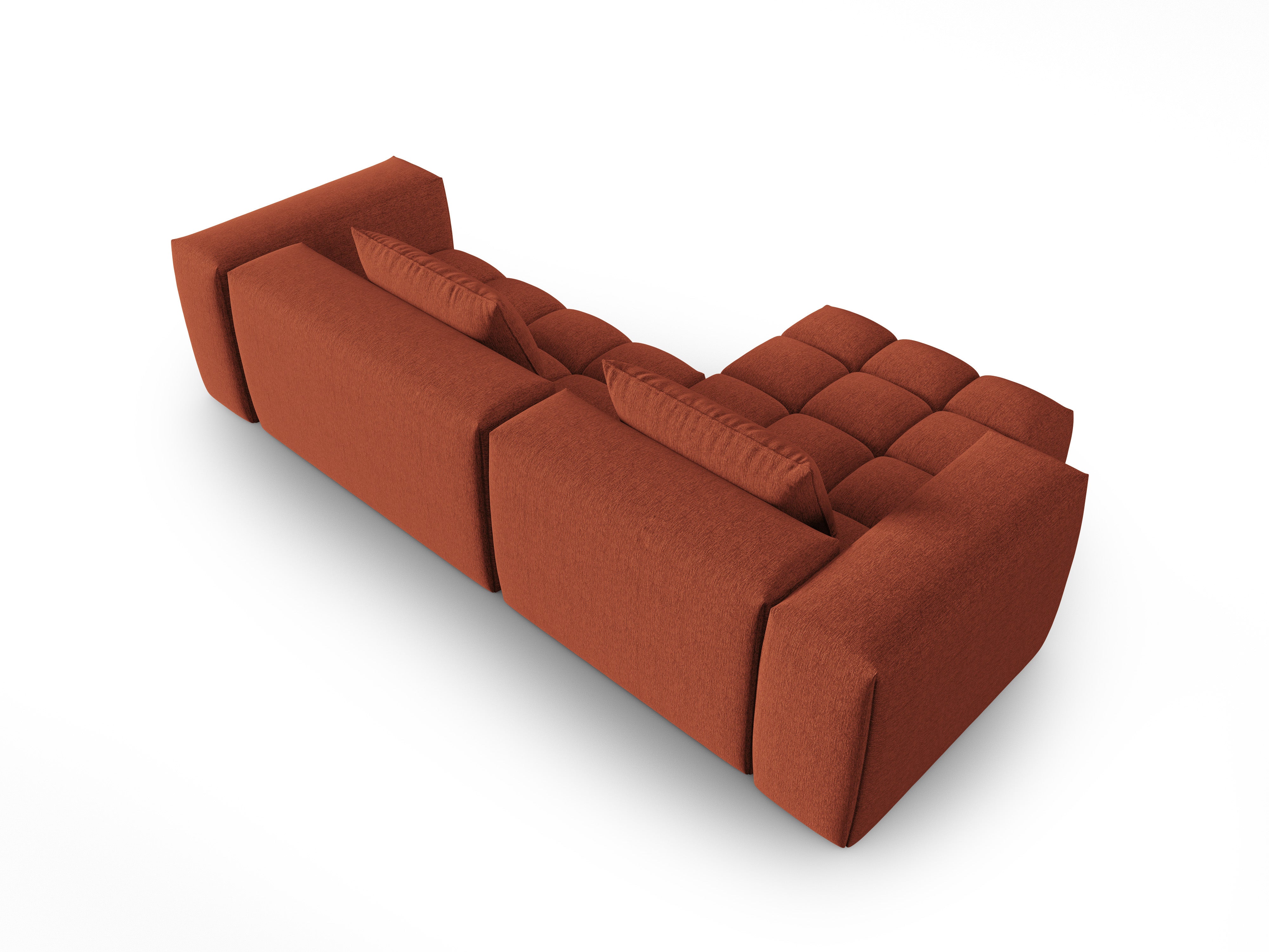 Corner Sofa for 3 People Left Side VERONA Coral