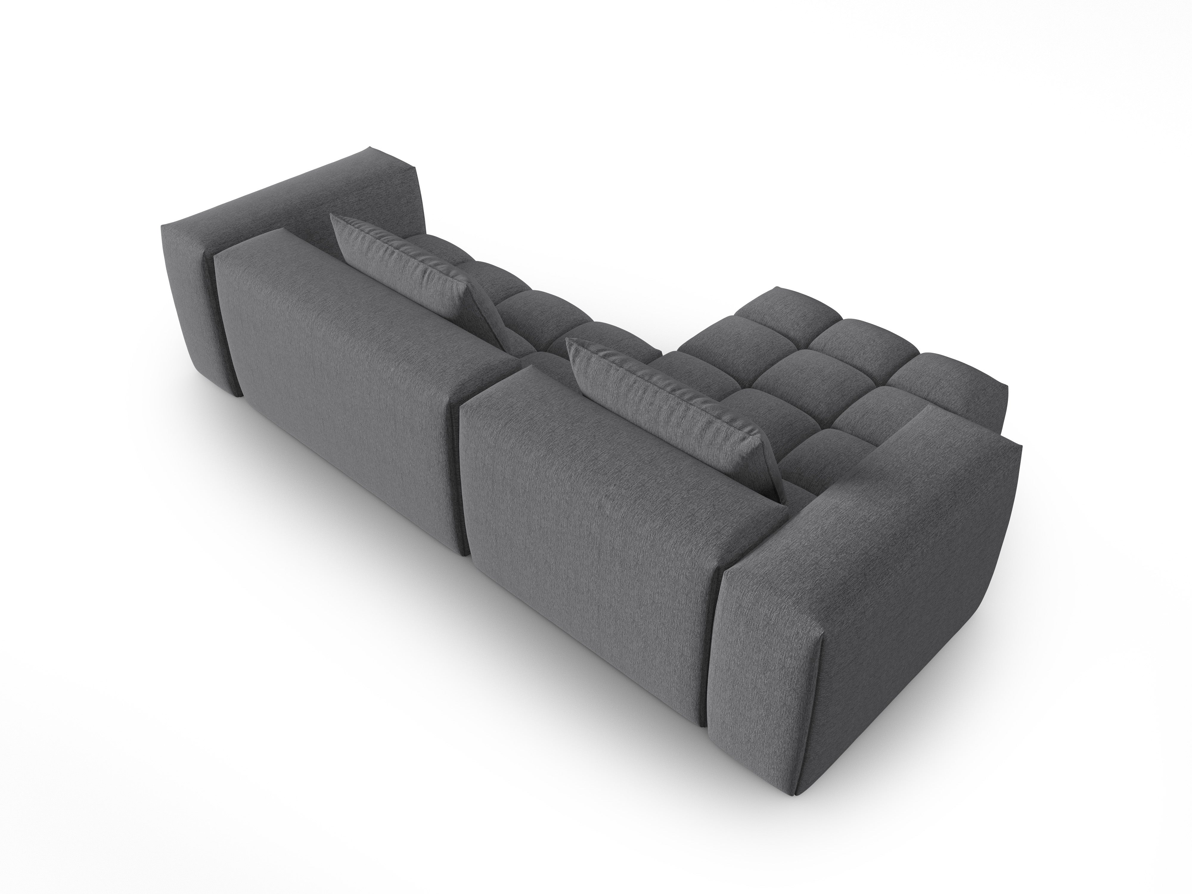 Left-facing 3-seater corner sofa VERONA gray