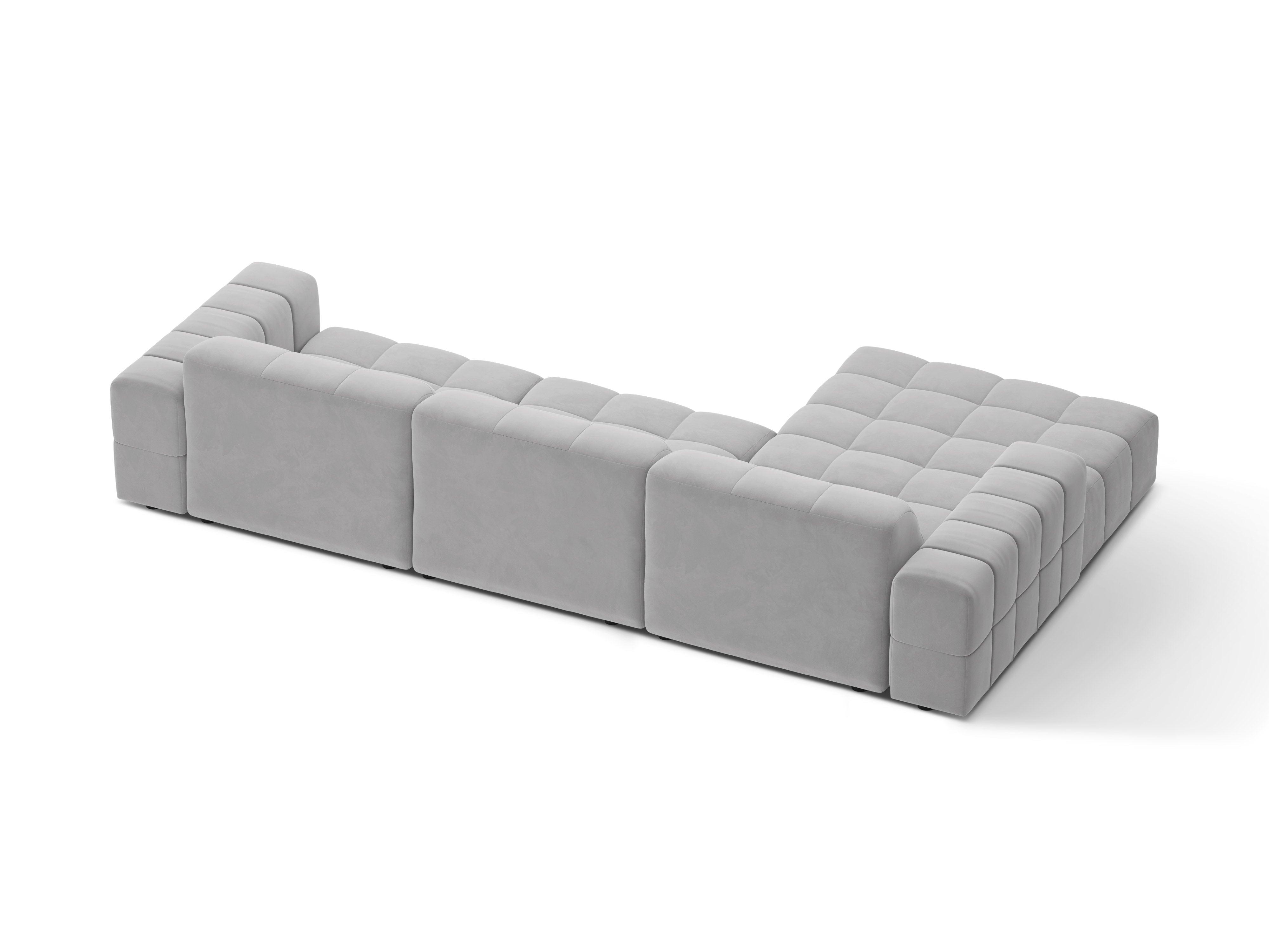 Left-handed left-handed 4-seater chicago light gray