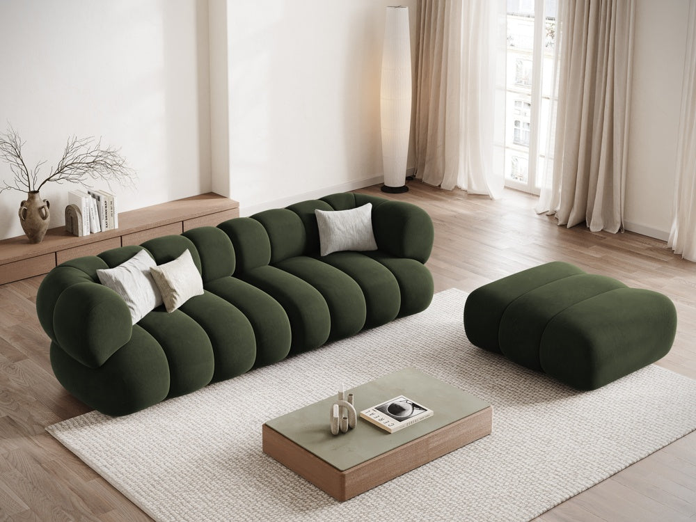 Green Velvet Pouf KOGE