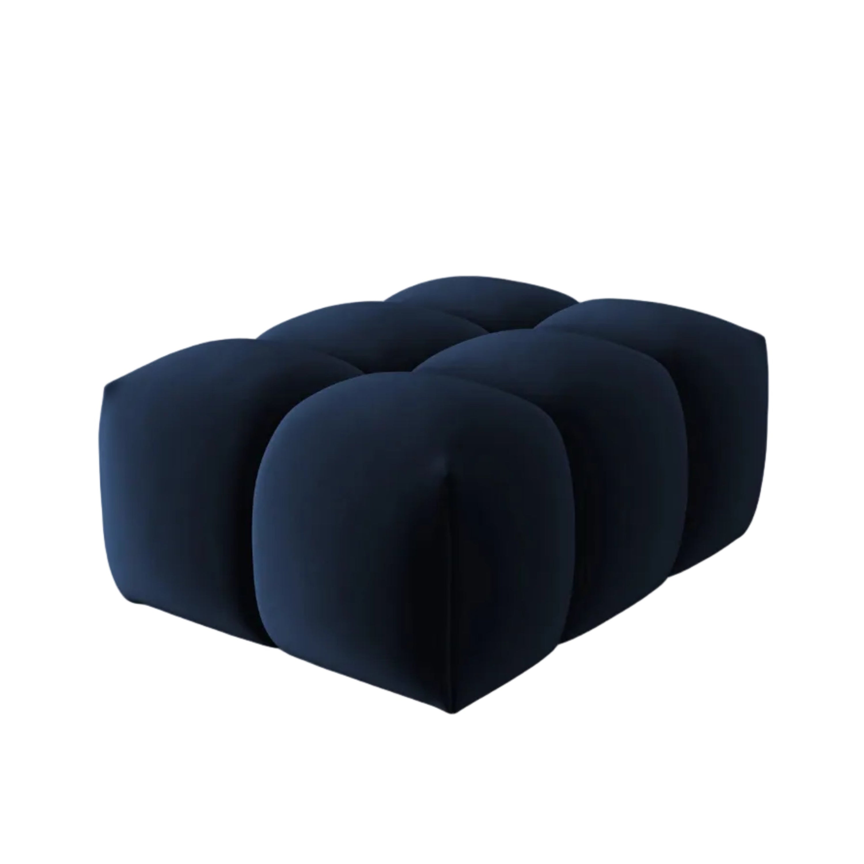 Velvet Pouf VERONA Royal Blue