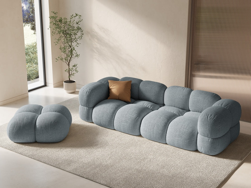 LORETTO pastel blue pouf