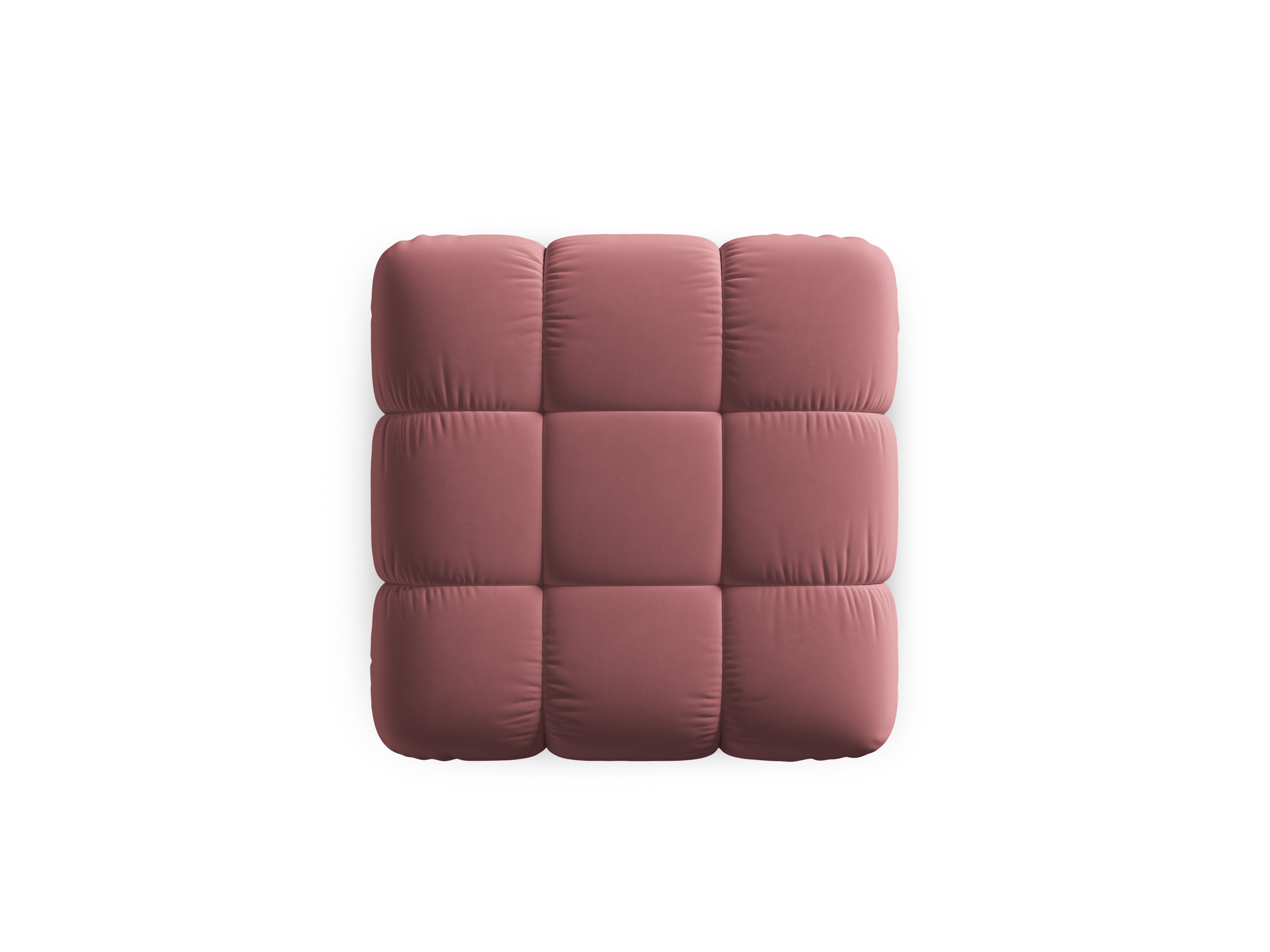 CORTINA Pink Velvet Pouf