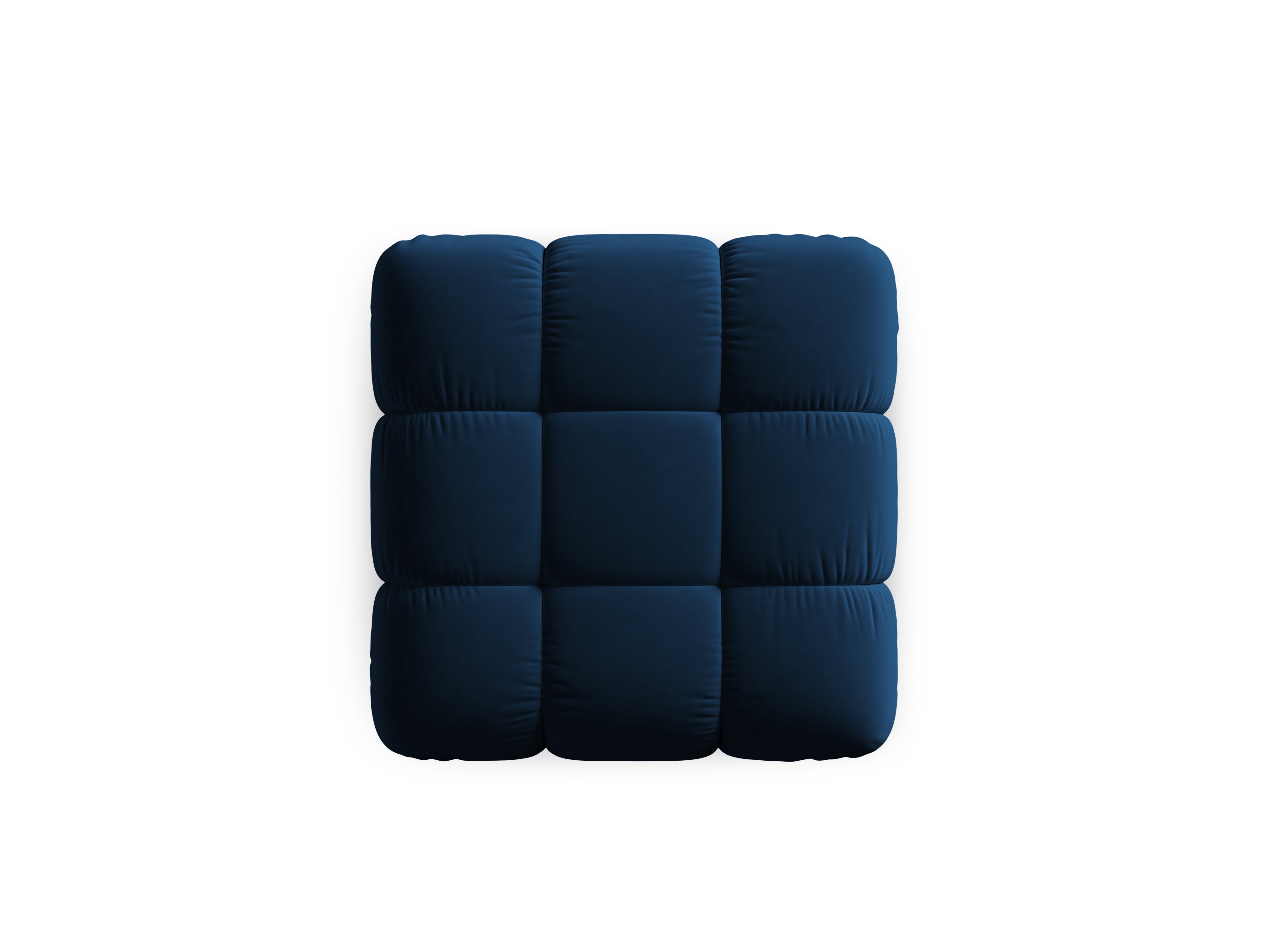 CORTINA Velvet Pouf Royal Blue