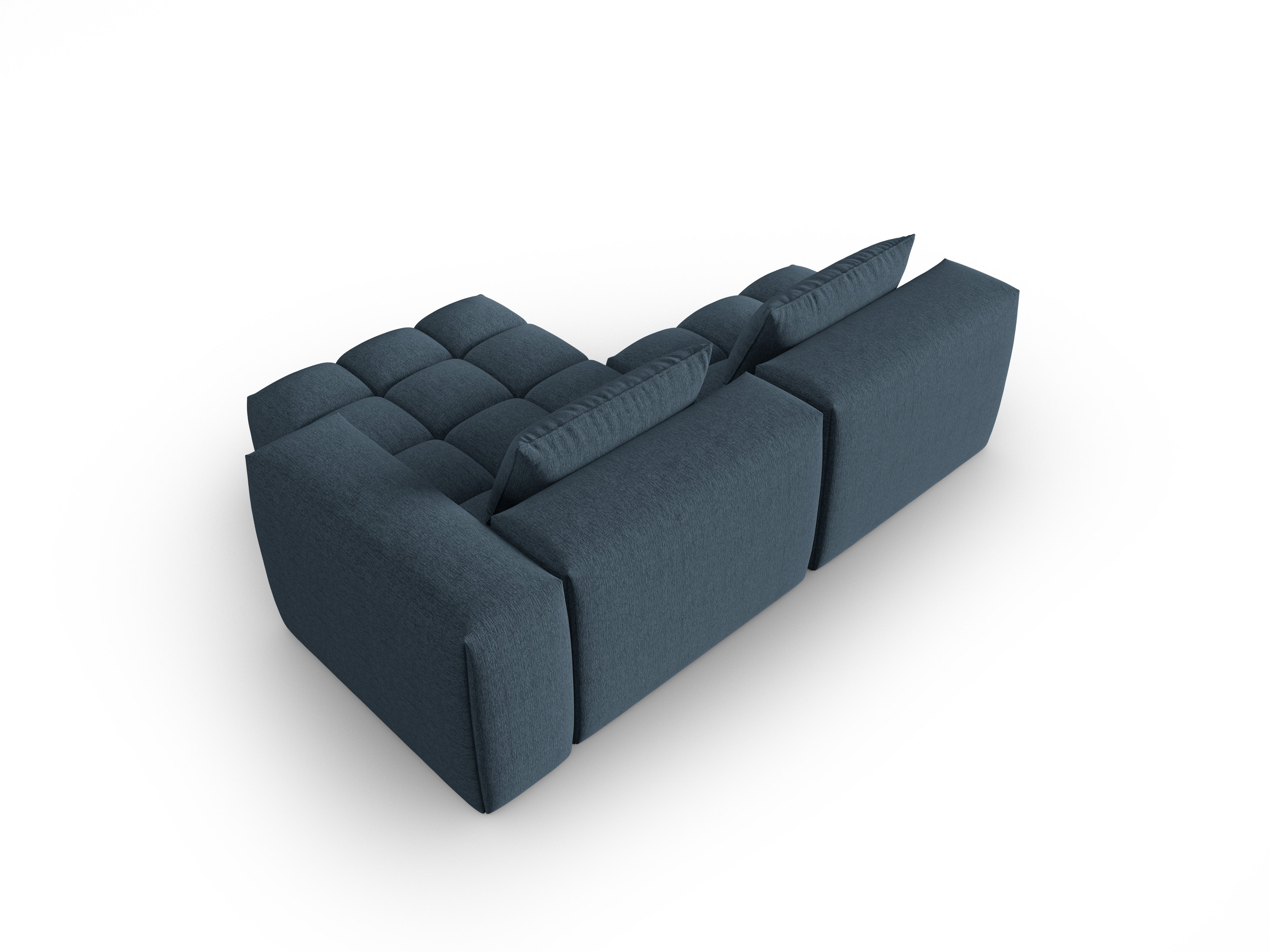 Right-facing open 3-seater corner sofa VERONA dark blue