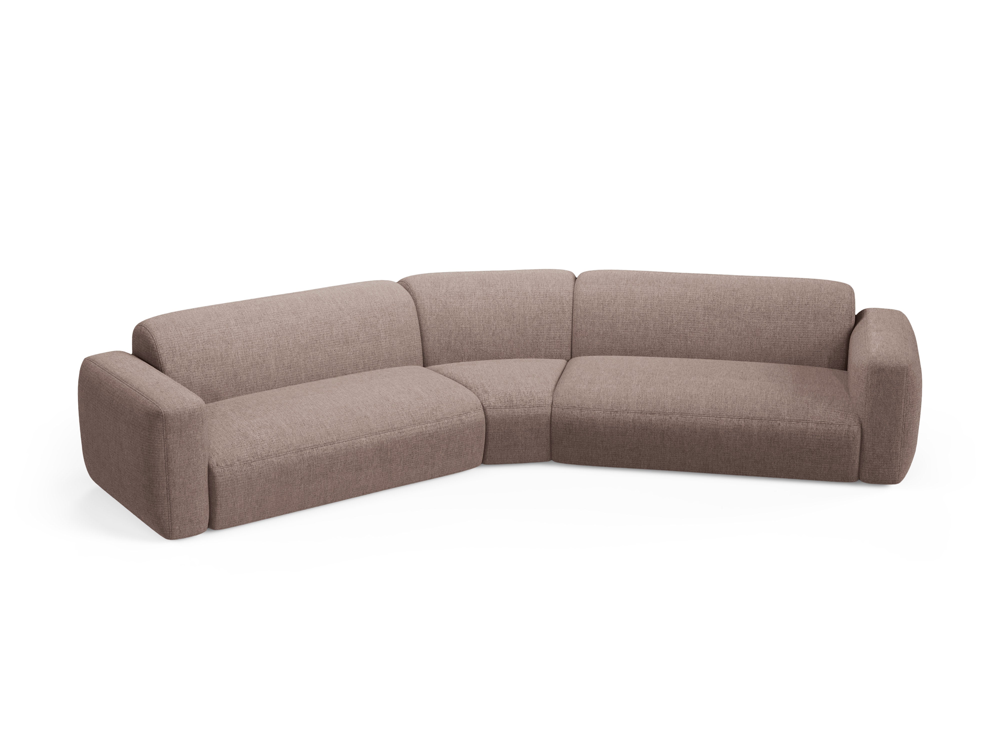 Symmetrical Corner Sofa STRINO Beige Chenille