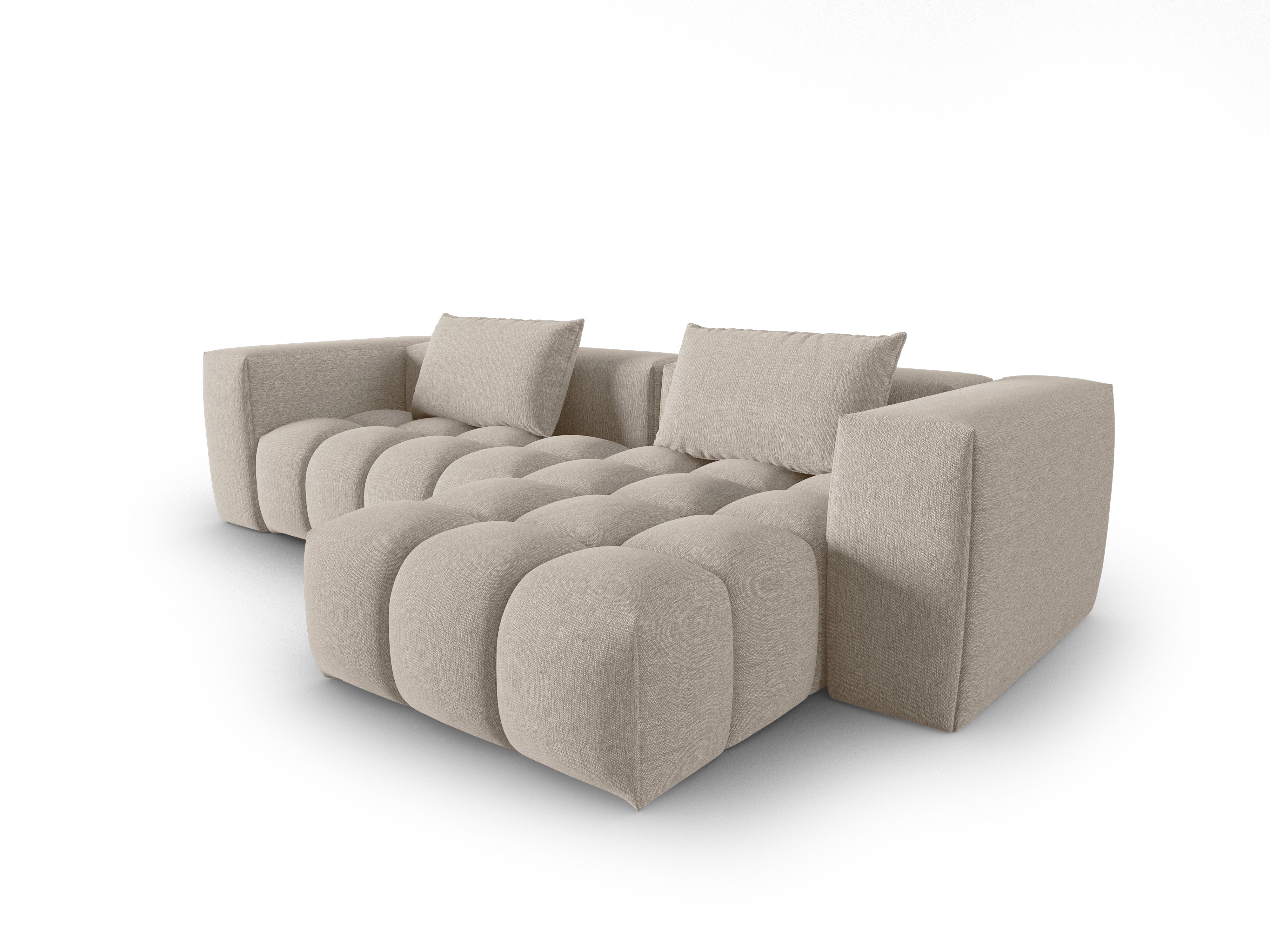 Right-facing 3-seater corner sofa VERONA sand