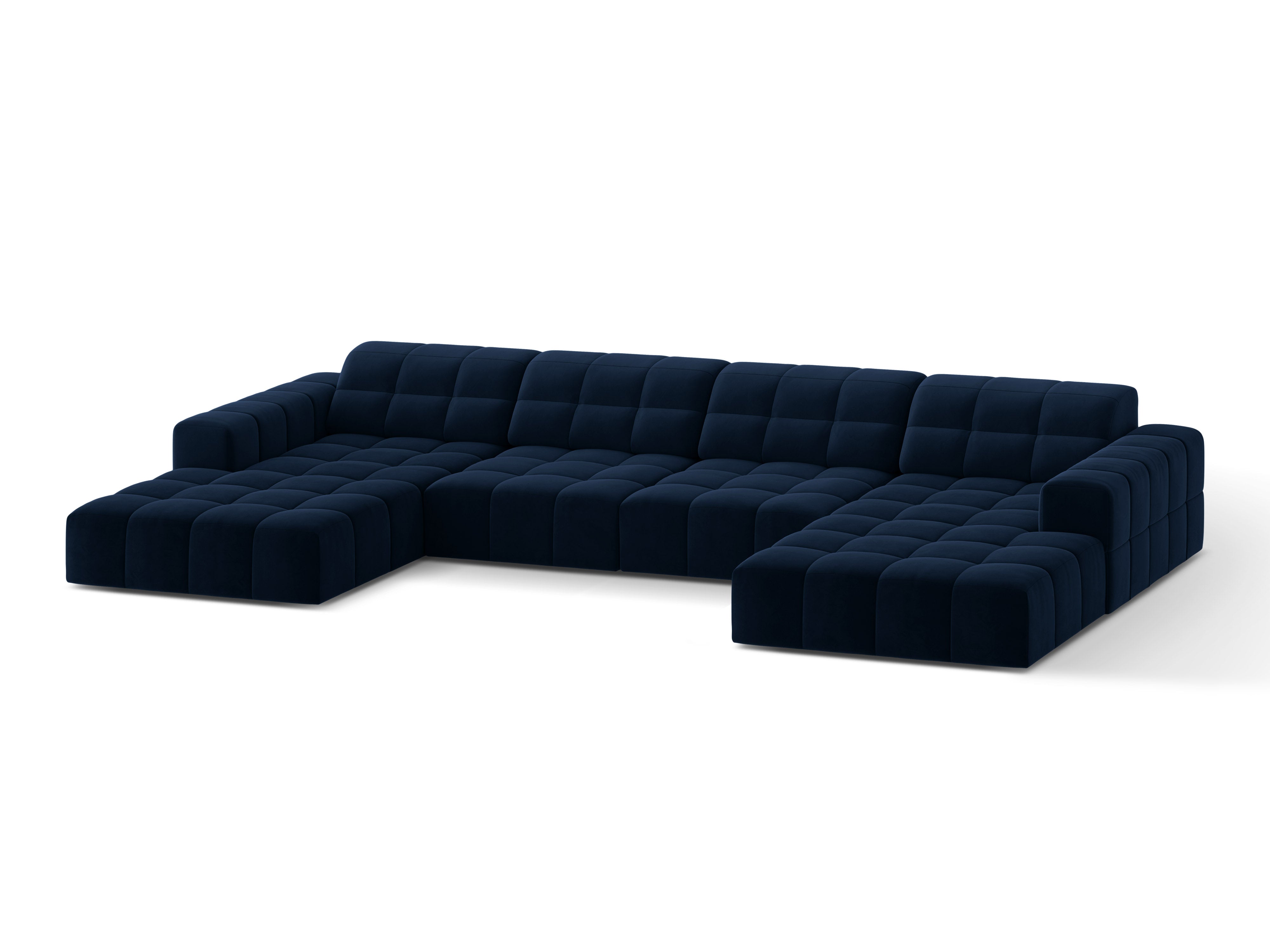 Corps panoramic sofa 6-person chicago royal navy blue