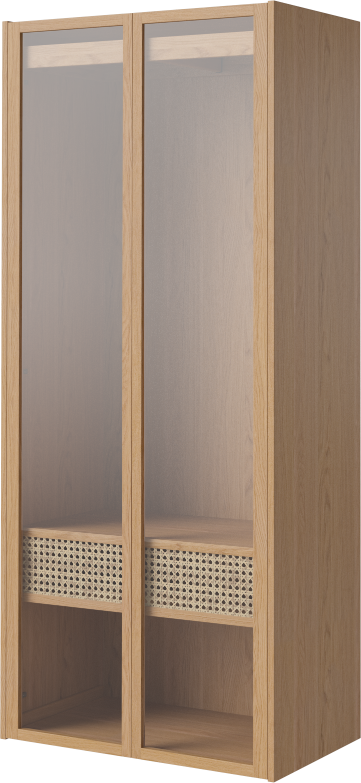 Wall wardrobe cana oak wood