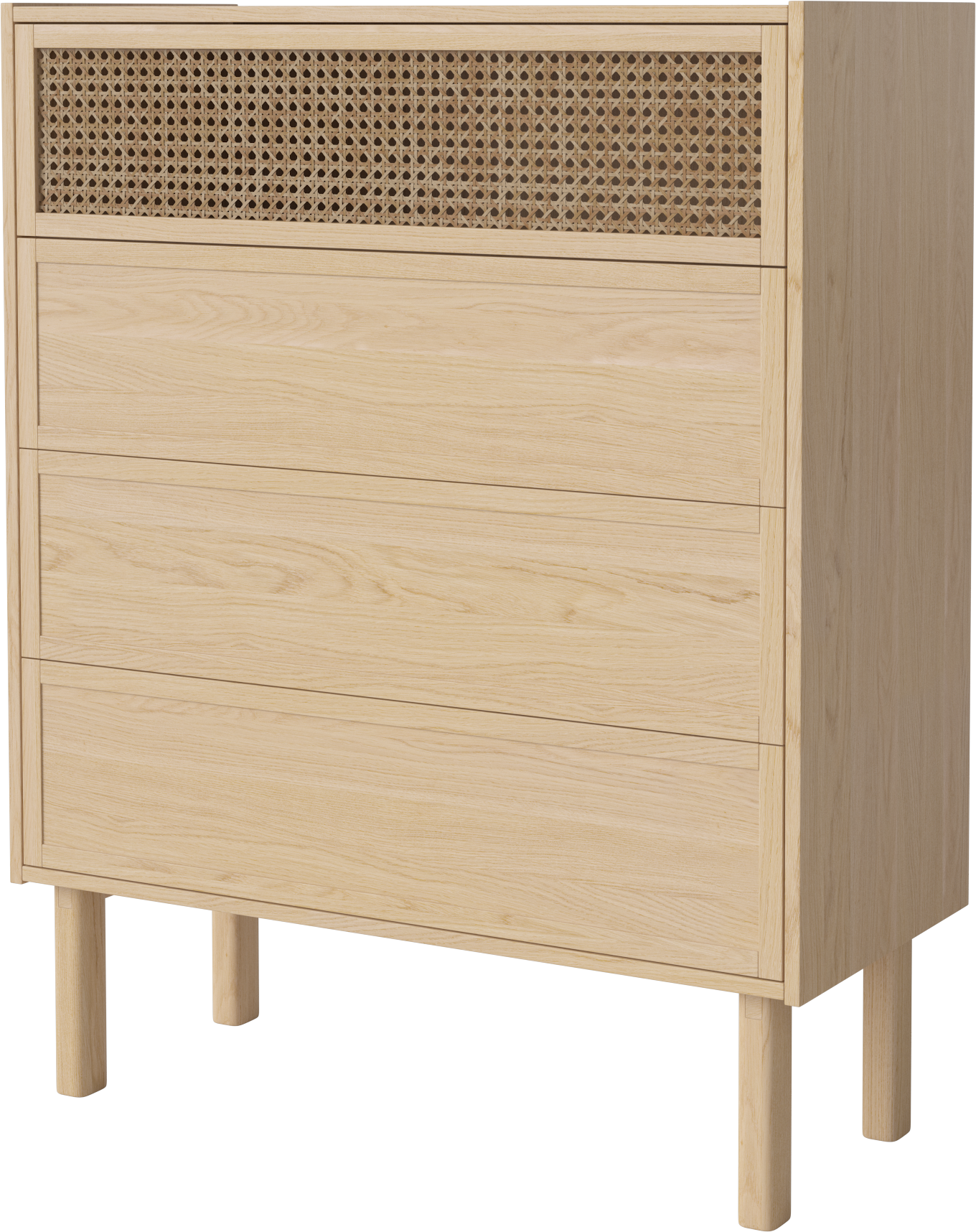 CANA chest of drawers bleached oak wood