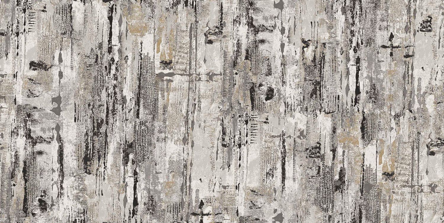Textile wallpaper with an abstract pattern MANUFACTURA - TAUPE brown-gray