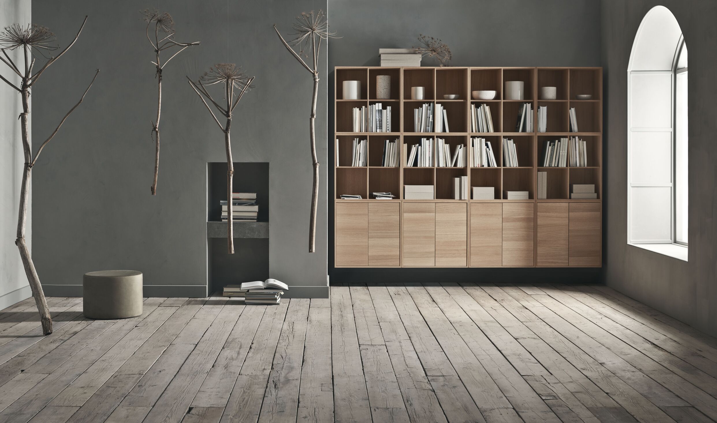 CASE rack bleached oak veneer