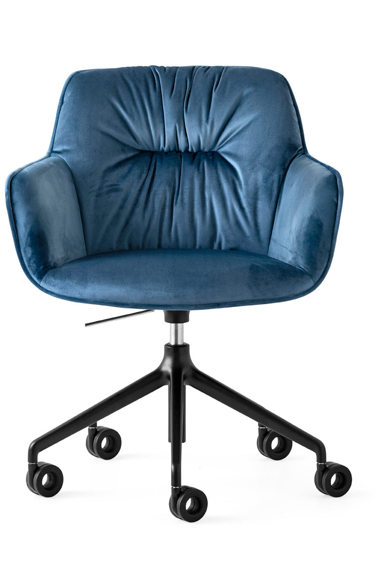 Upholstered COCOON office armchair