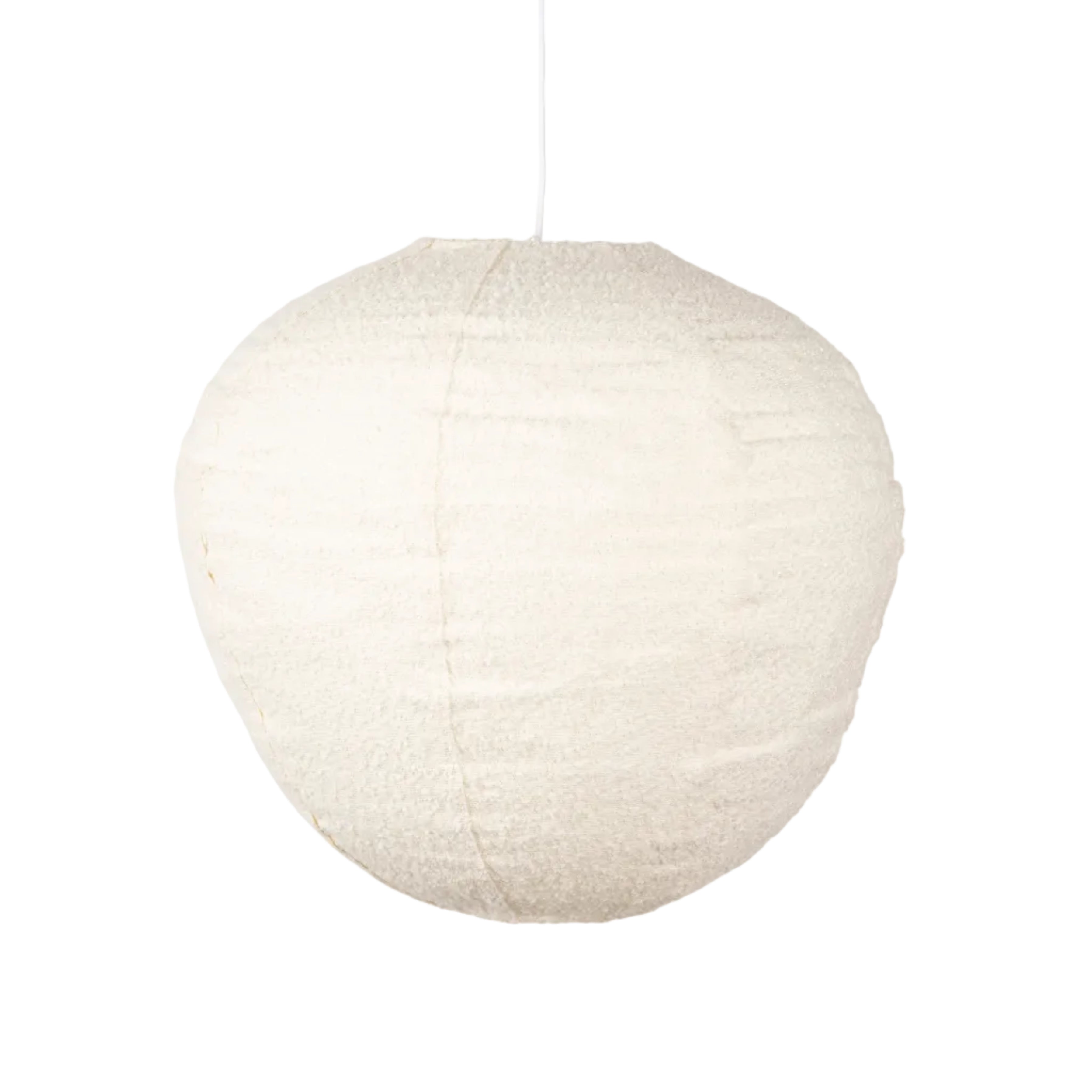 COCOON Cream Bouclé Pendant Lamp