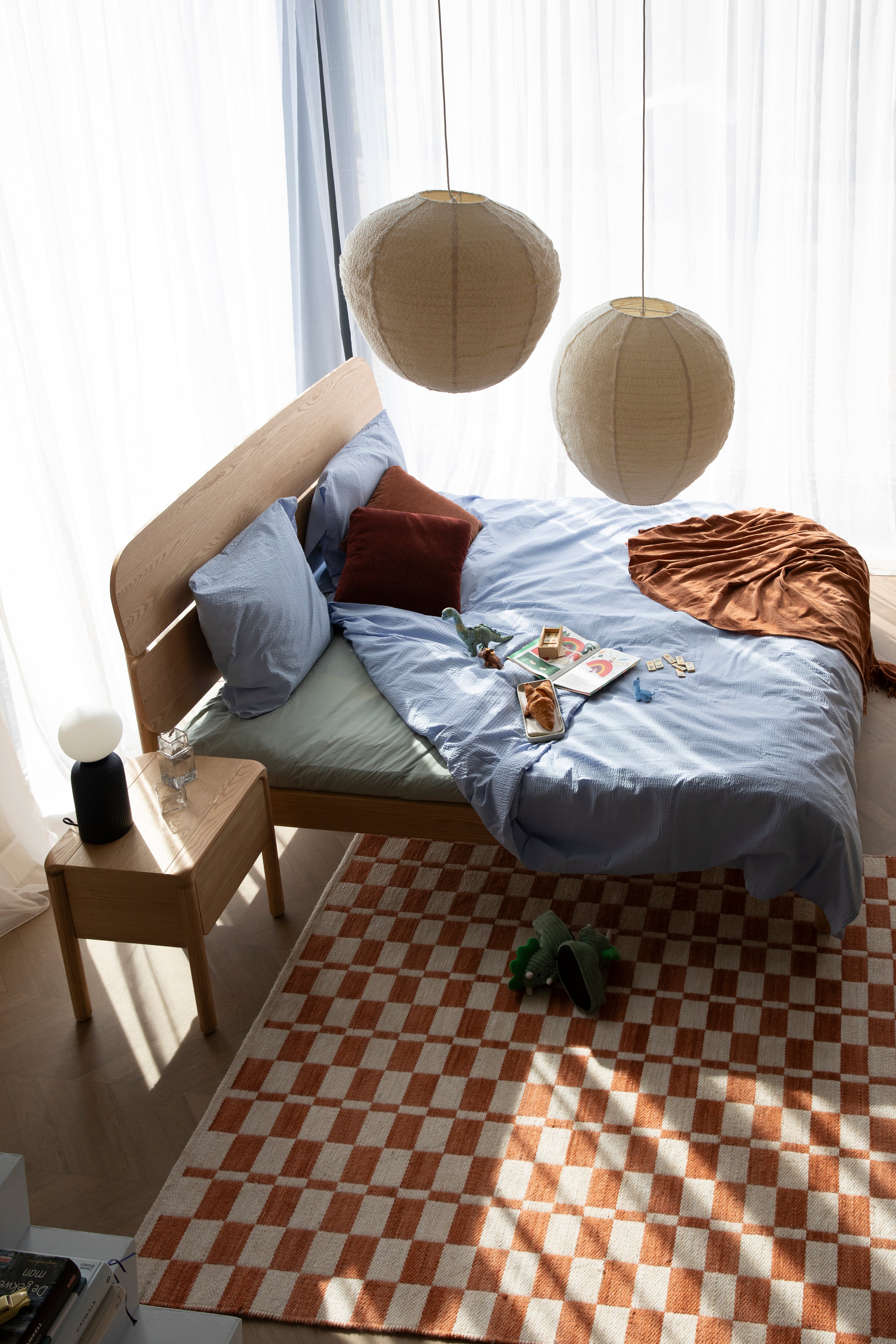 COCOON Cream Bouclé Pendant Lamp