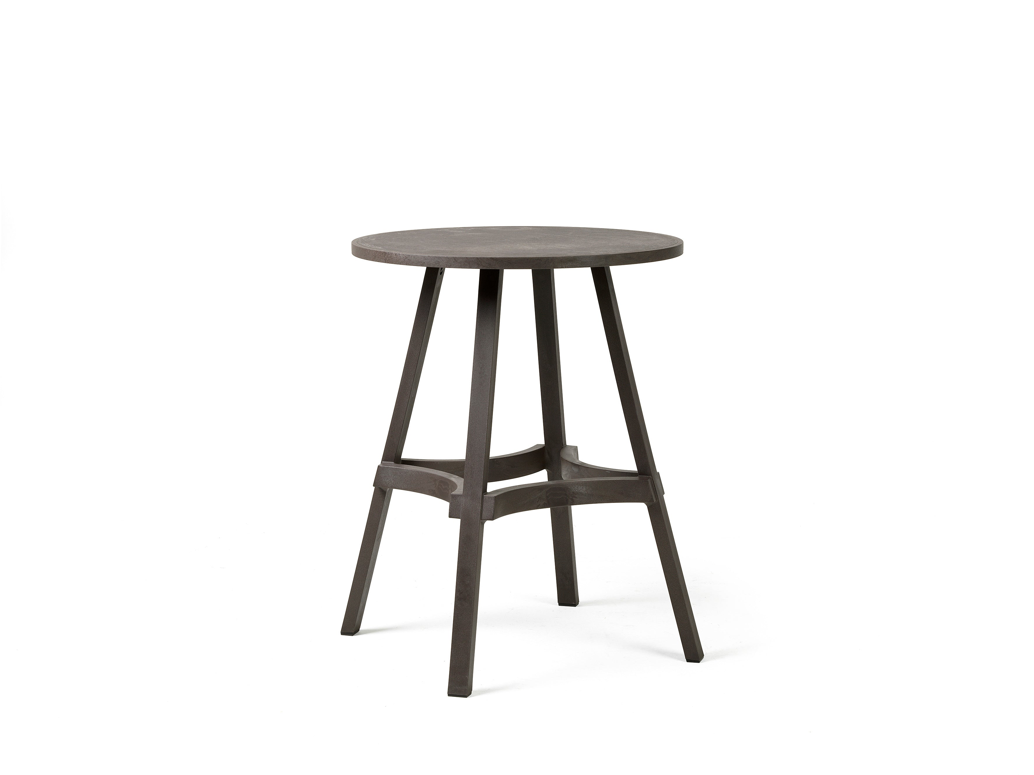 COMBO Round Outdoor Table in Earthy Brown