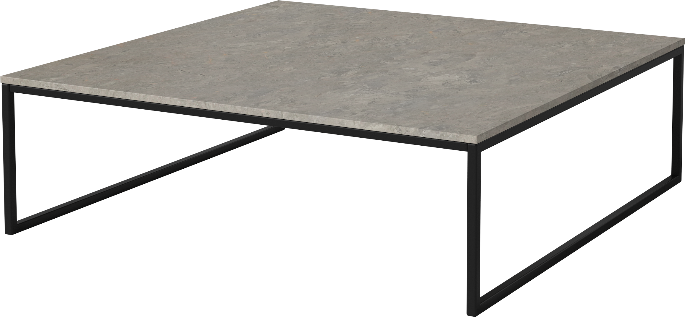 COMO coffee table black steel base