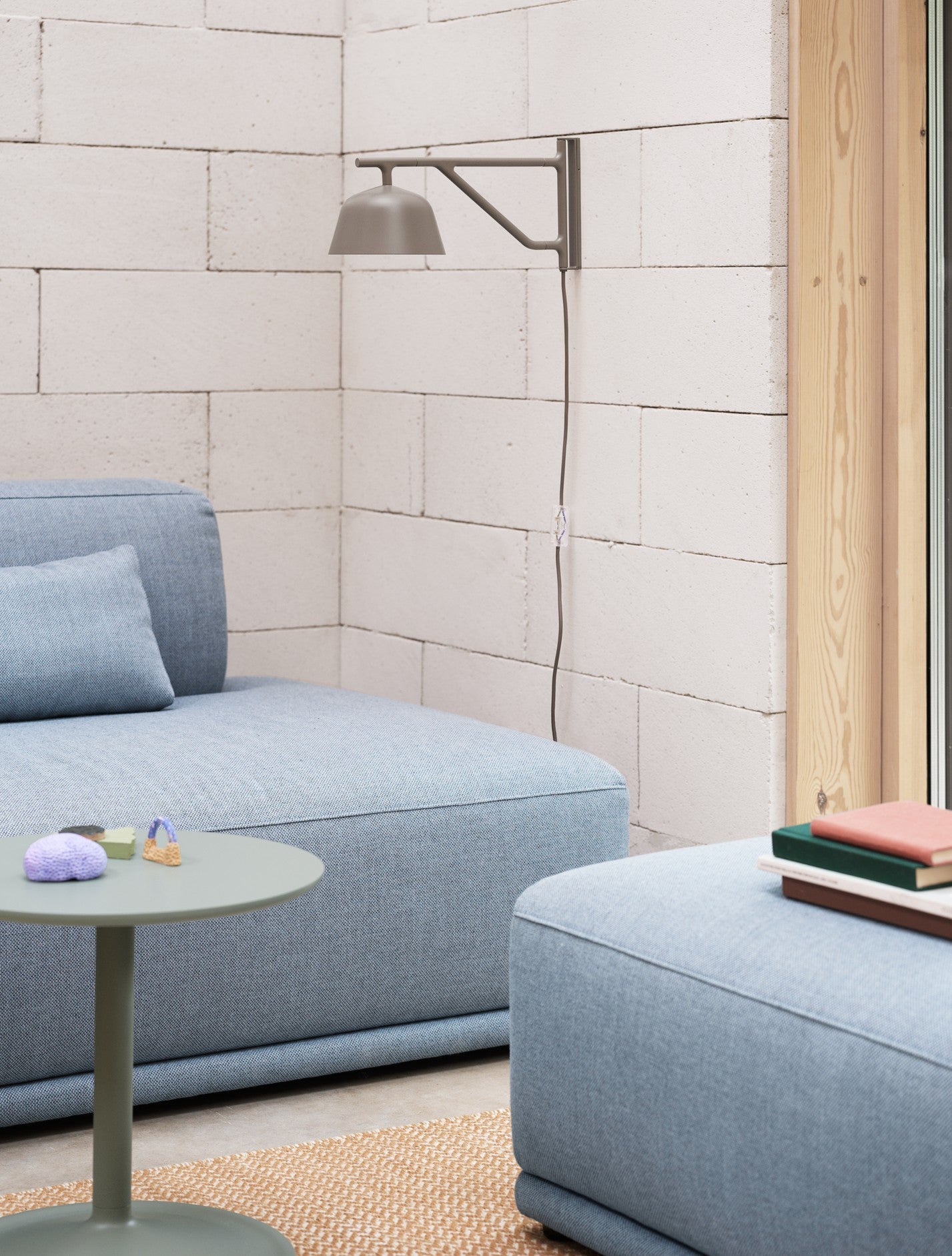 SOFT Side Table in Beige-Green