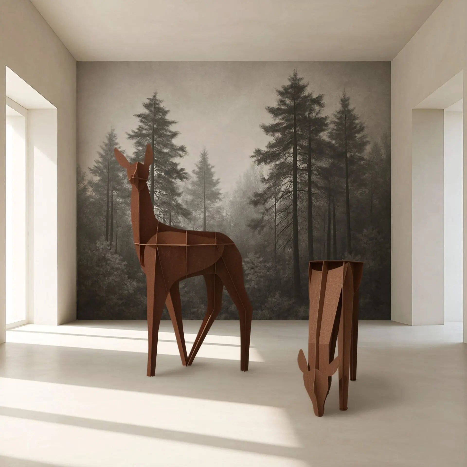DIANE Corten Steel Garden Console