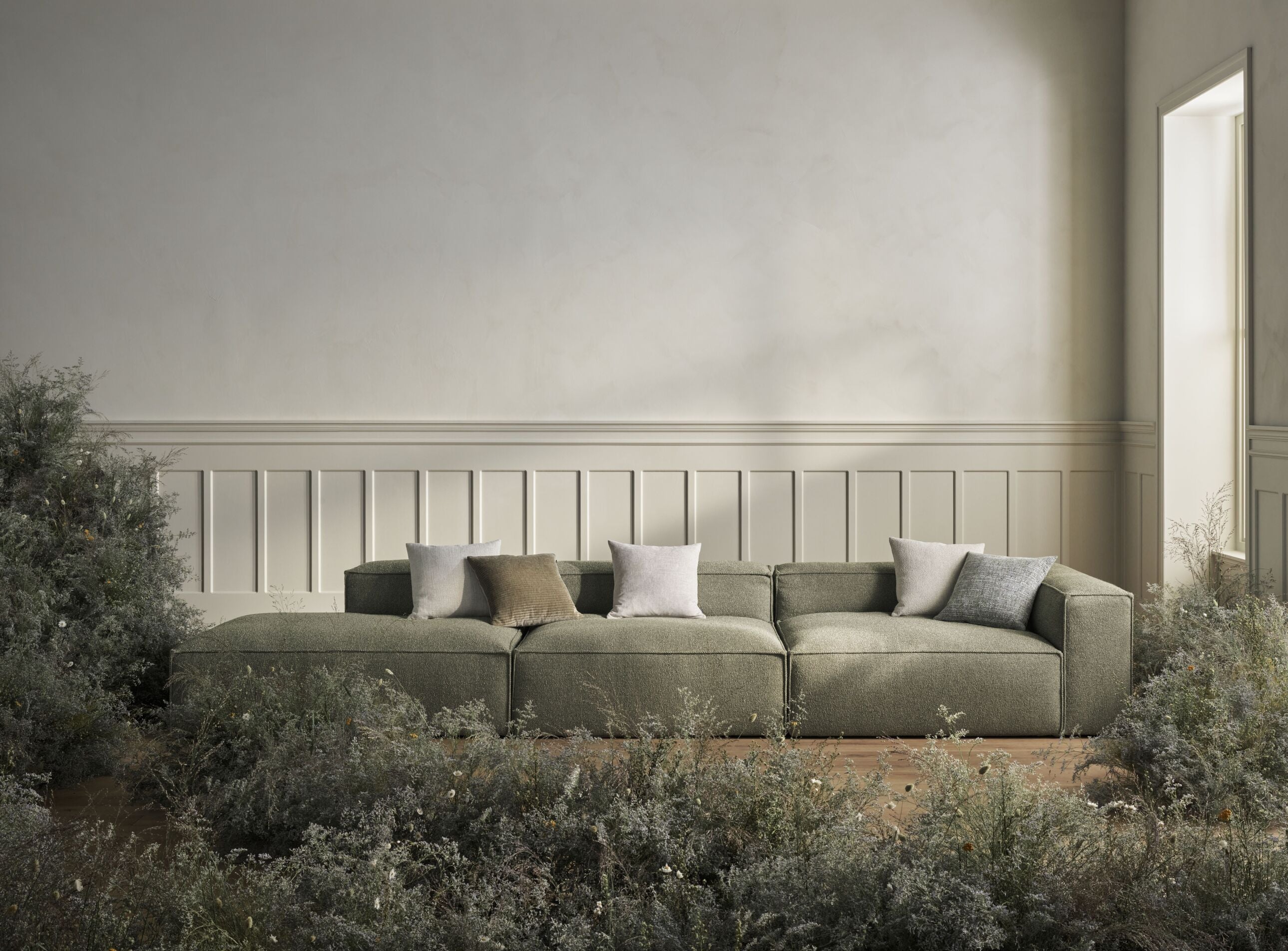 Cosima modular sofa - right -hand module with an open side