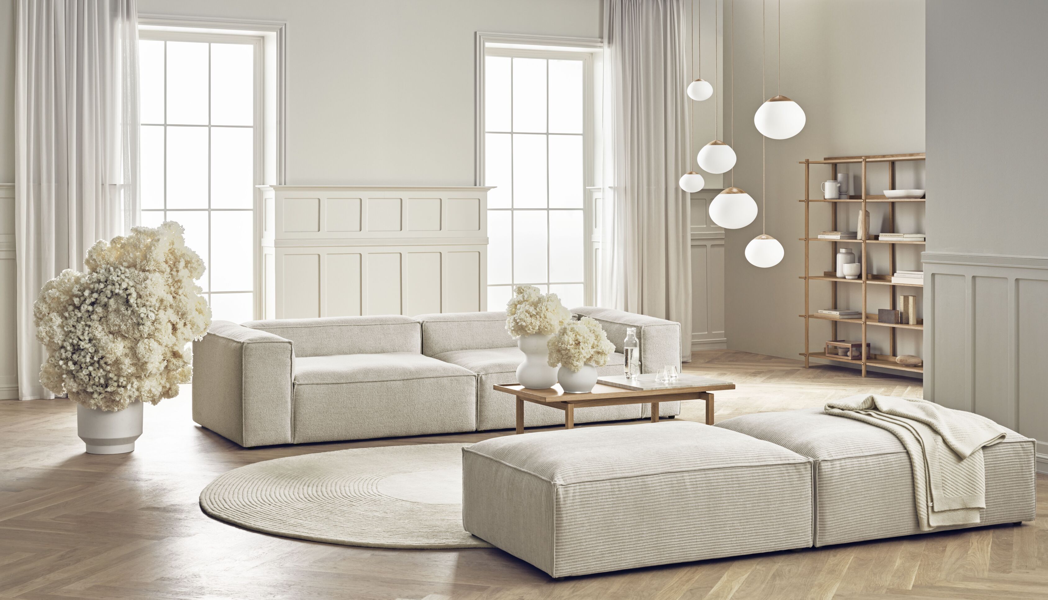 Cosima Pouf upholstered