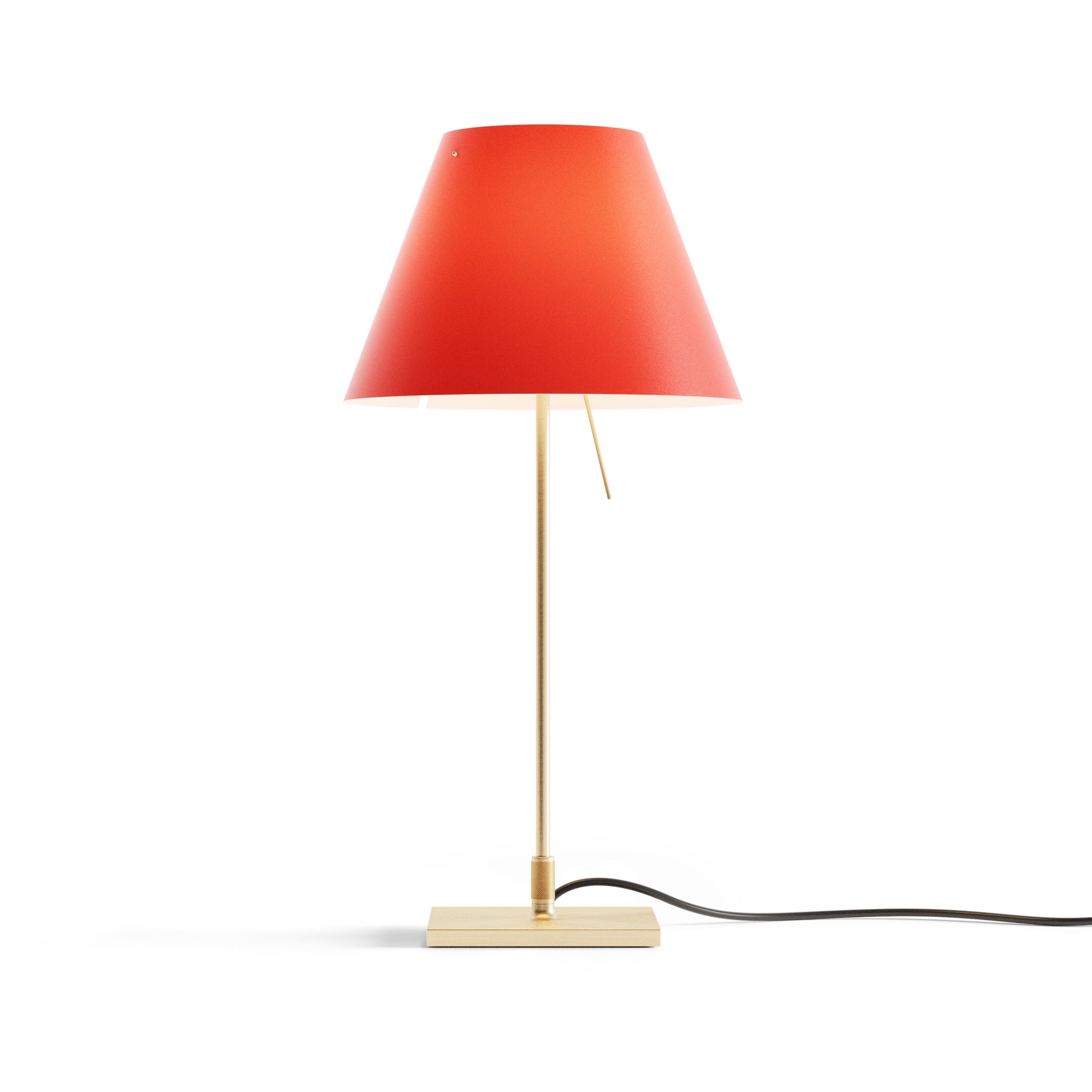 Costanzina table lamp red lampshade