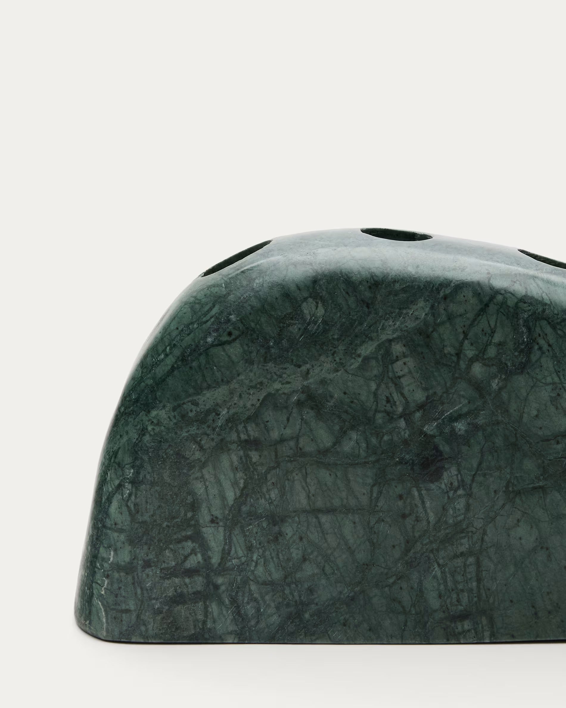 Kerzenhalter SIGNE grüner Marmor