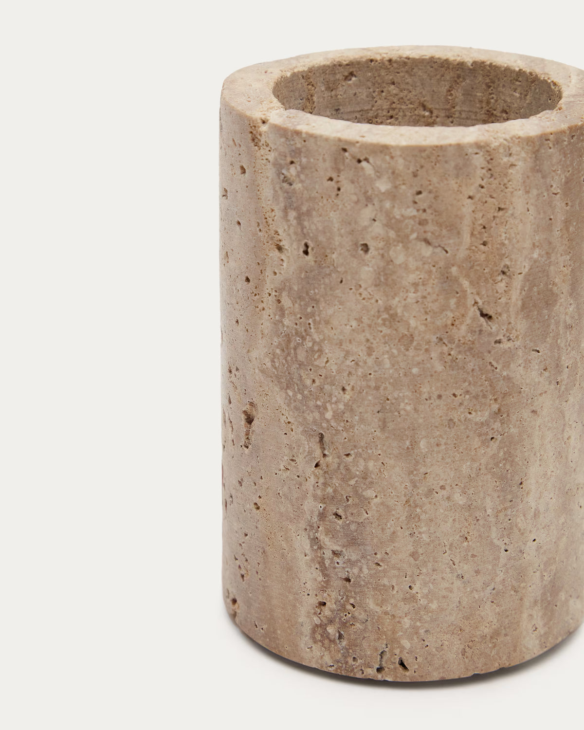 MACRE travertine toothbrush holder