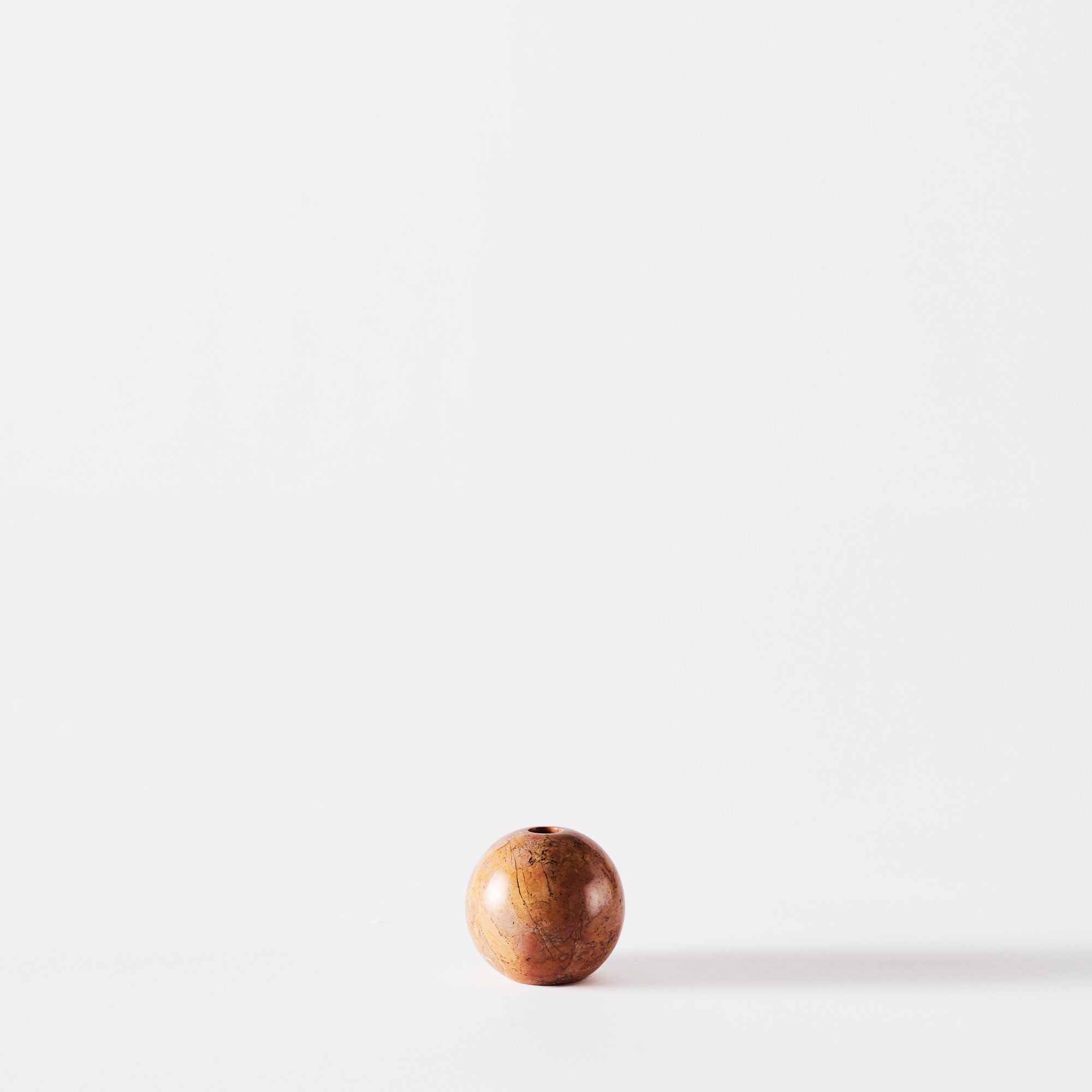 Kerzenhalter SPHERE orange Marmor