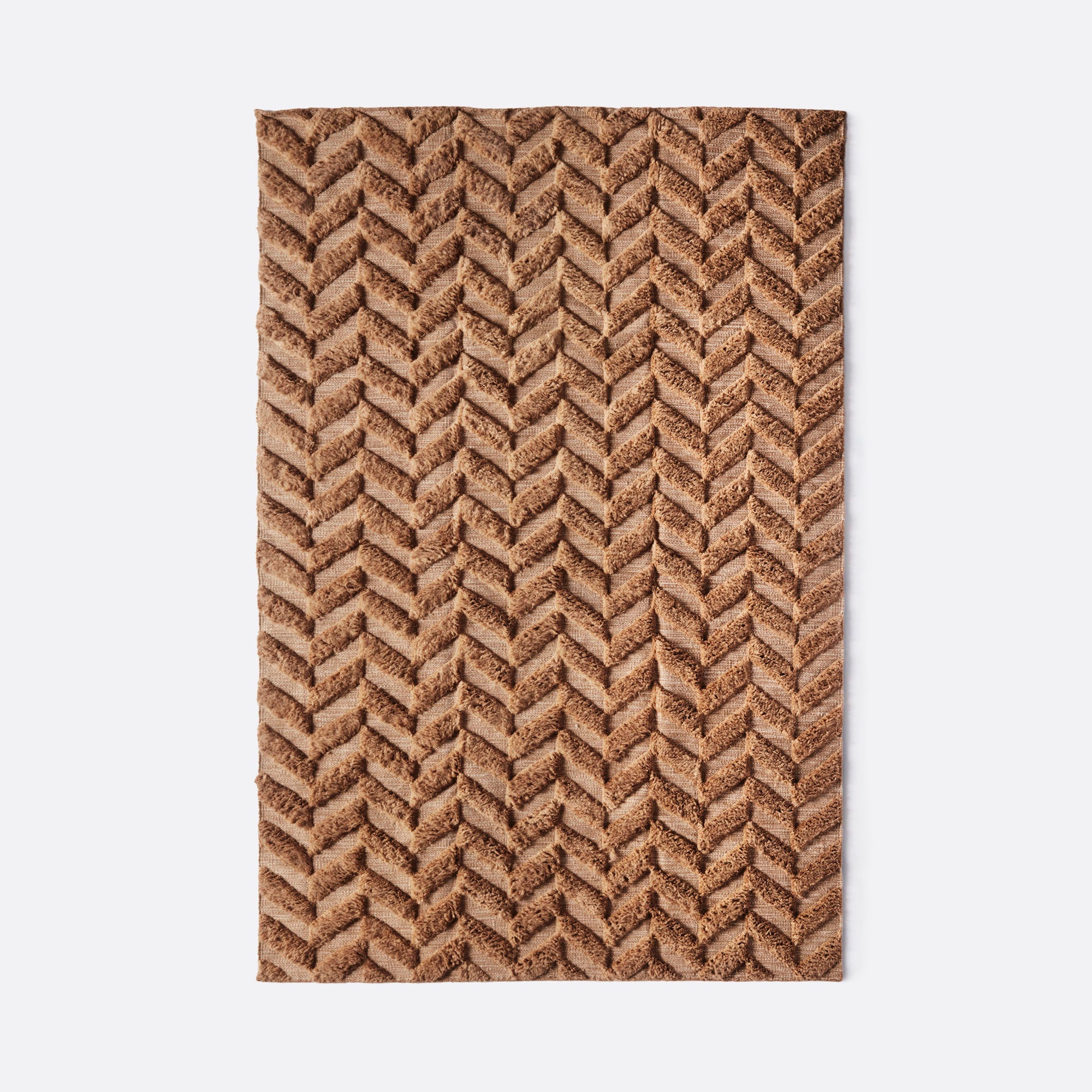 HERRINGBONE brown rug
