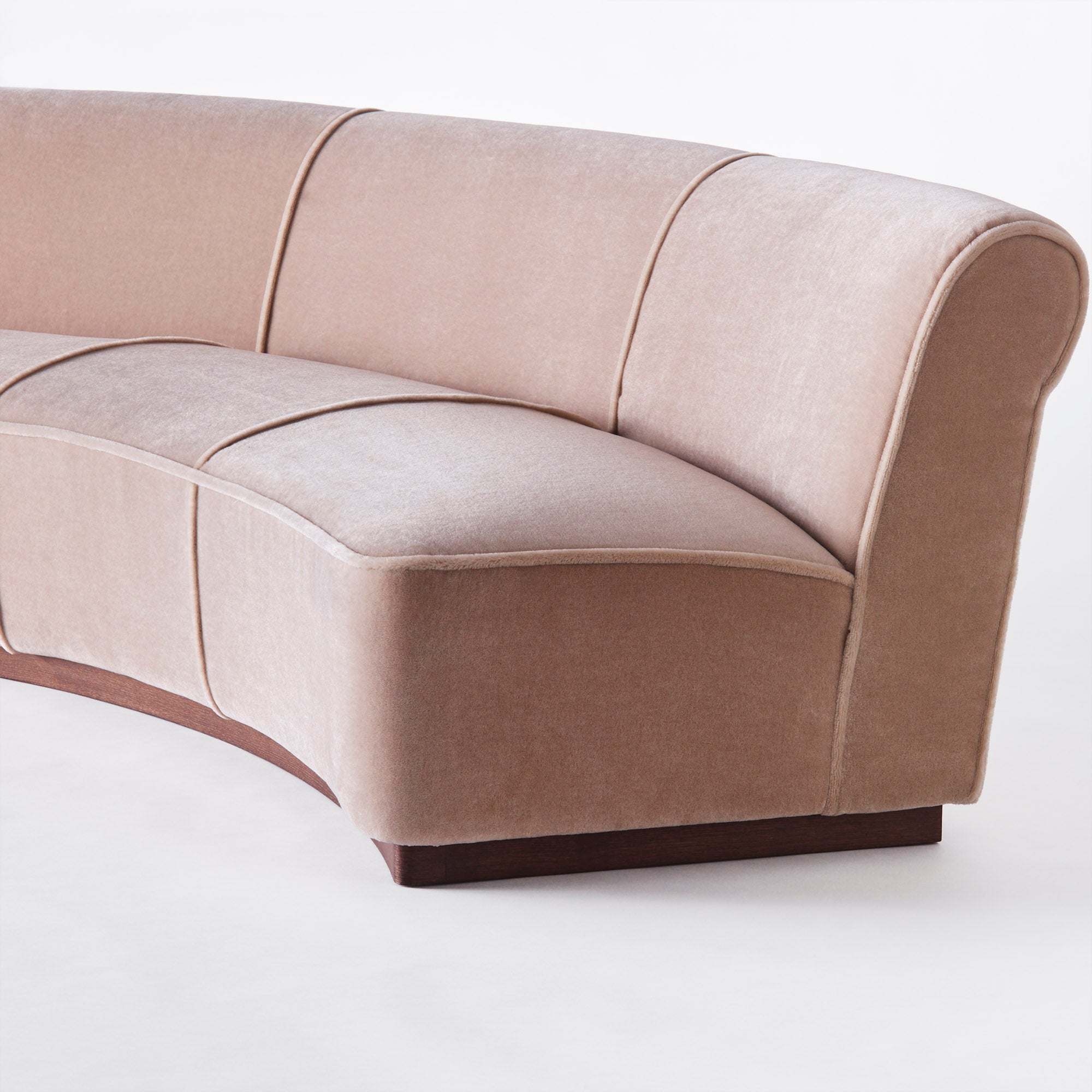 PARIS Sofa beige velvet