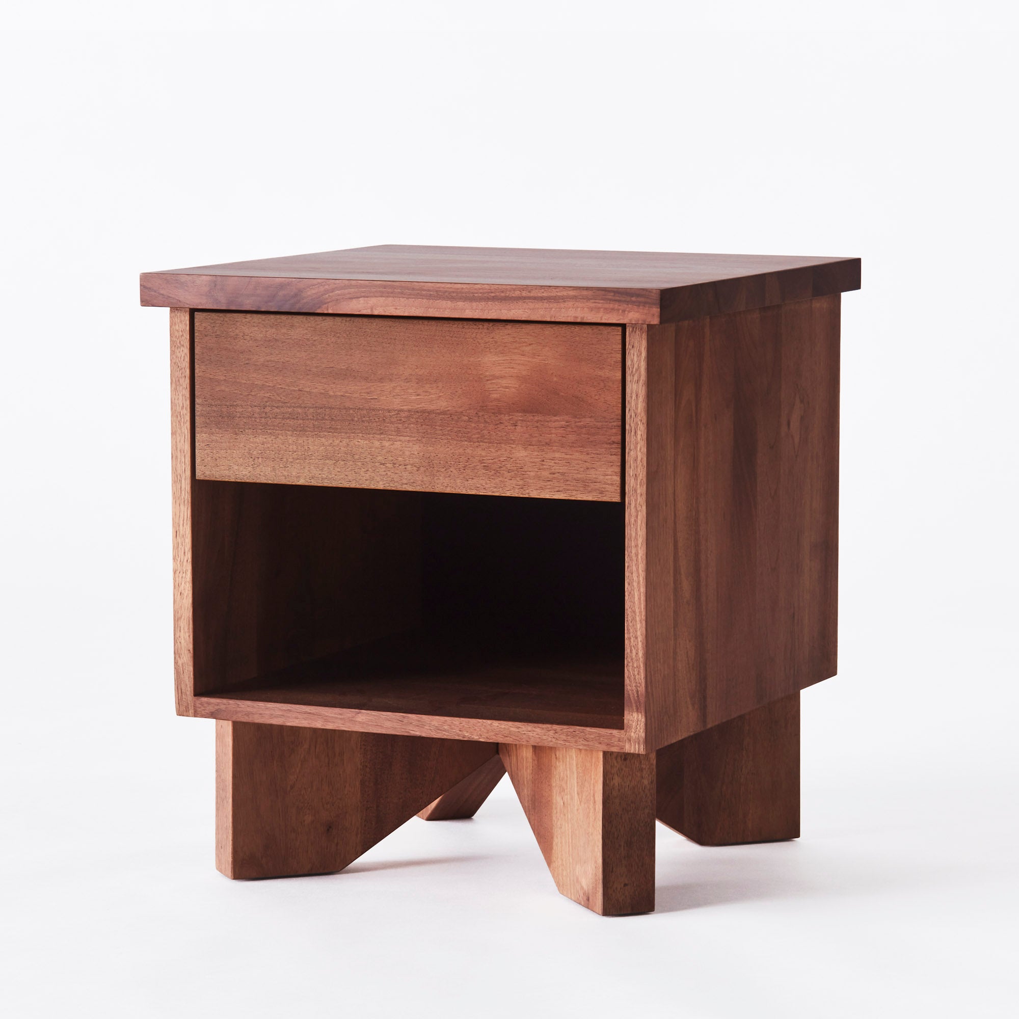 Nightstand V walnut wood