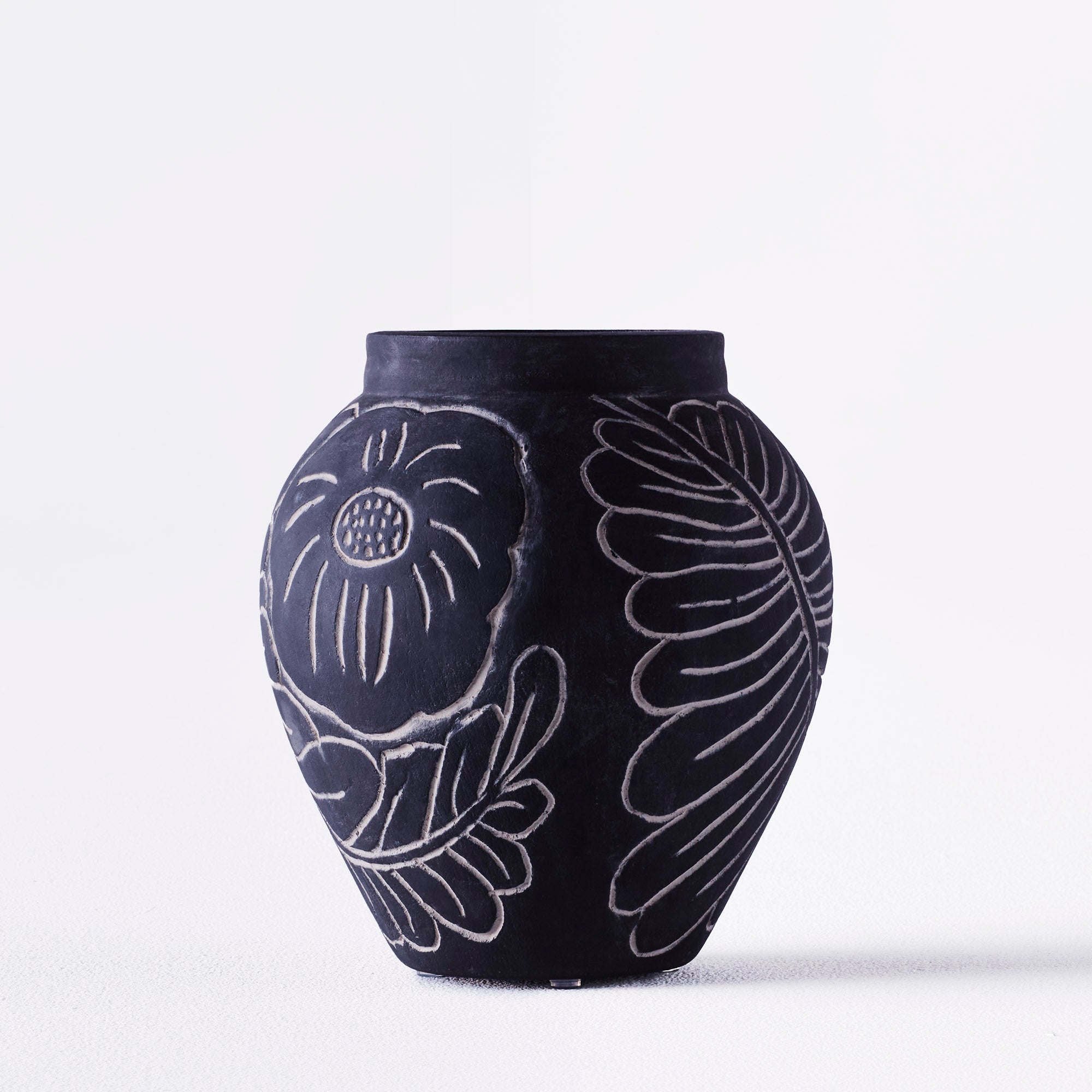 Vase FRIDA schwarze Keramik