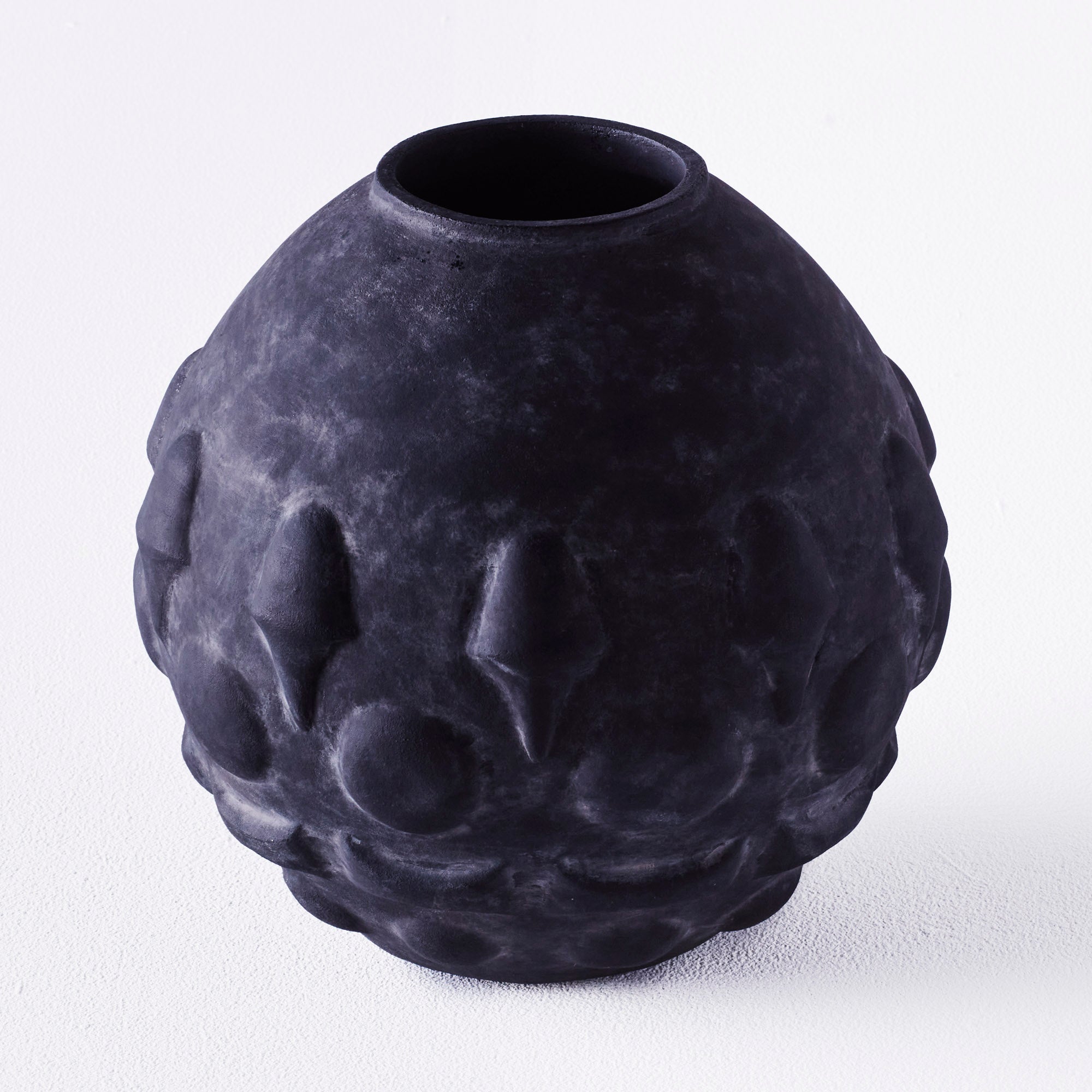 ST MARIA vase black ceramic
