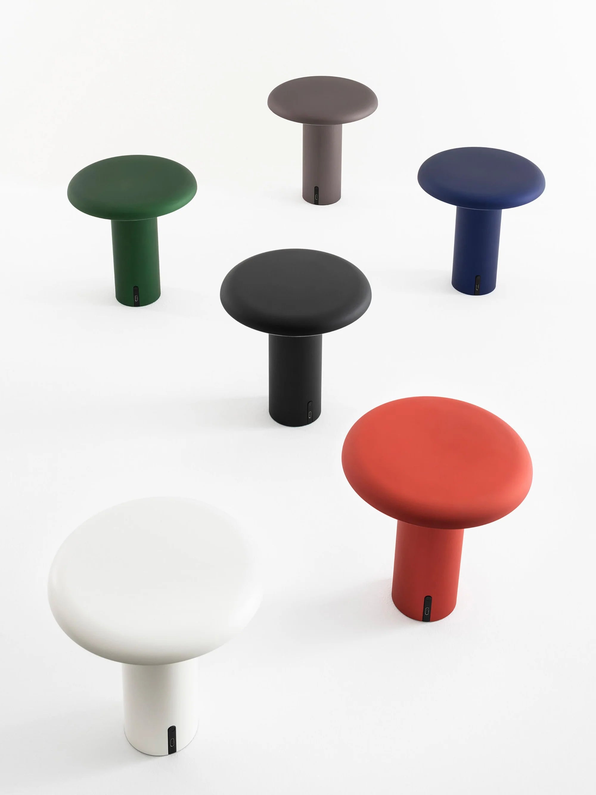 Tragbare Lampe TAKKU anodisiert grau